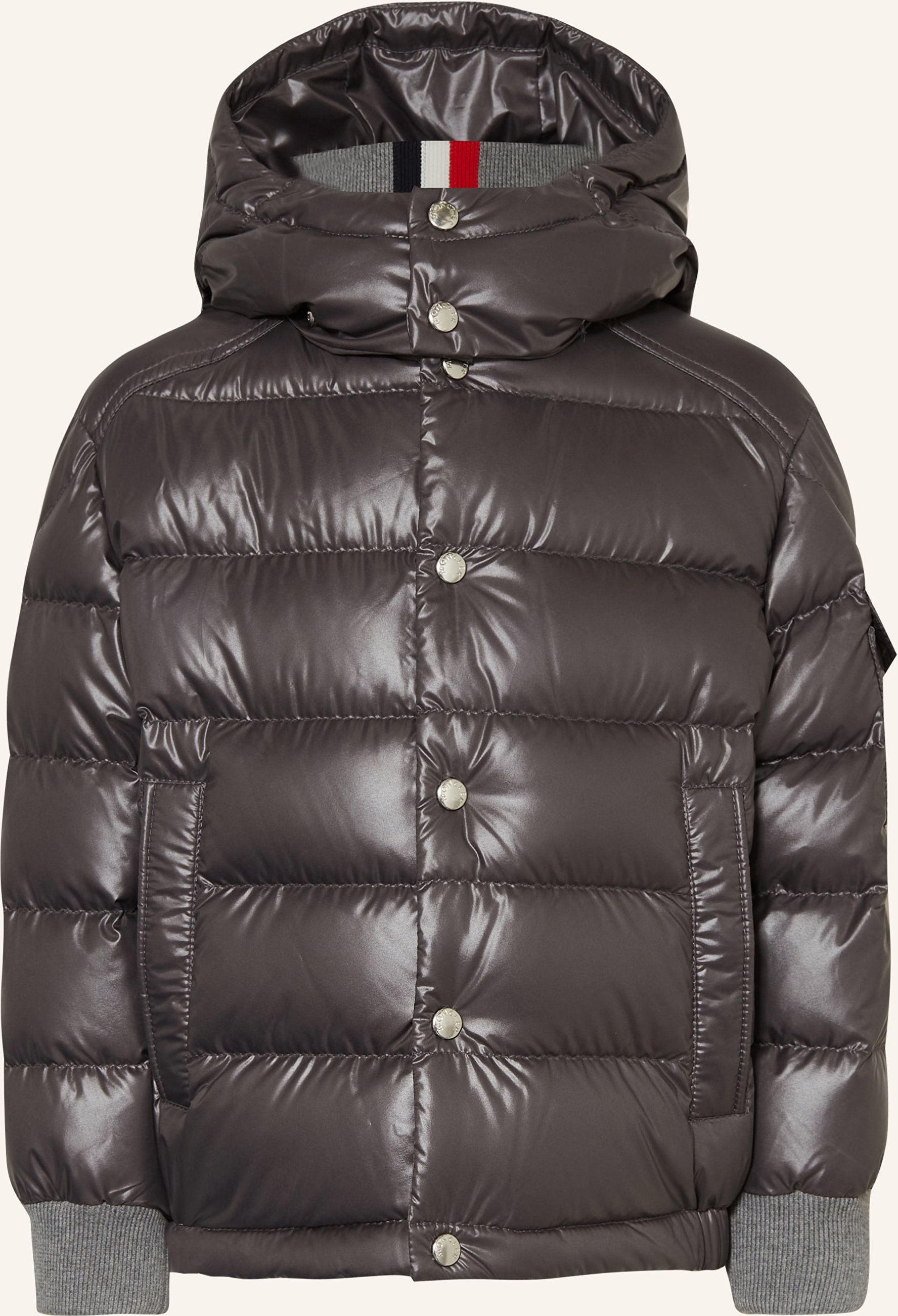 Thumbnail - Moncler Enfant Daunenjacke Manaem grau