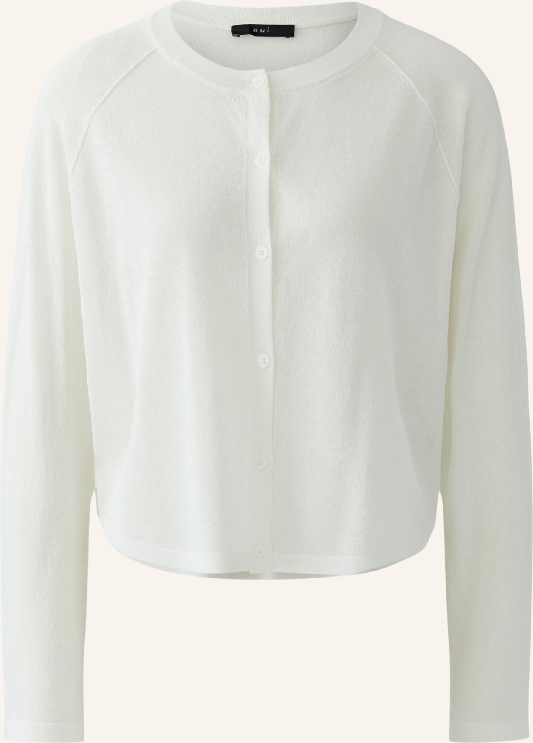 Oui Strickjacke weiss