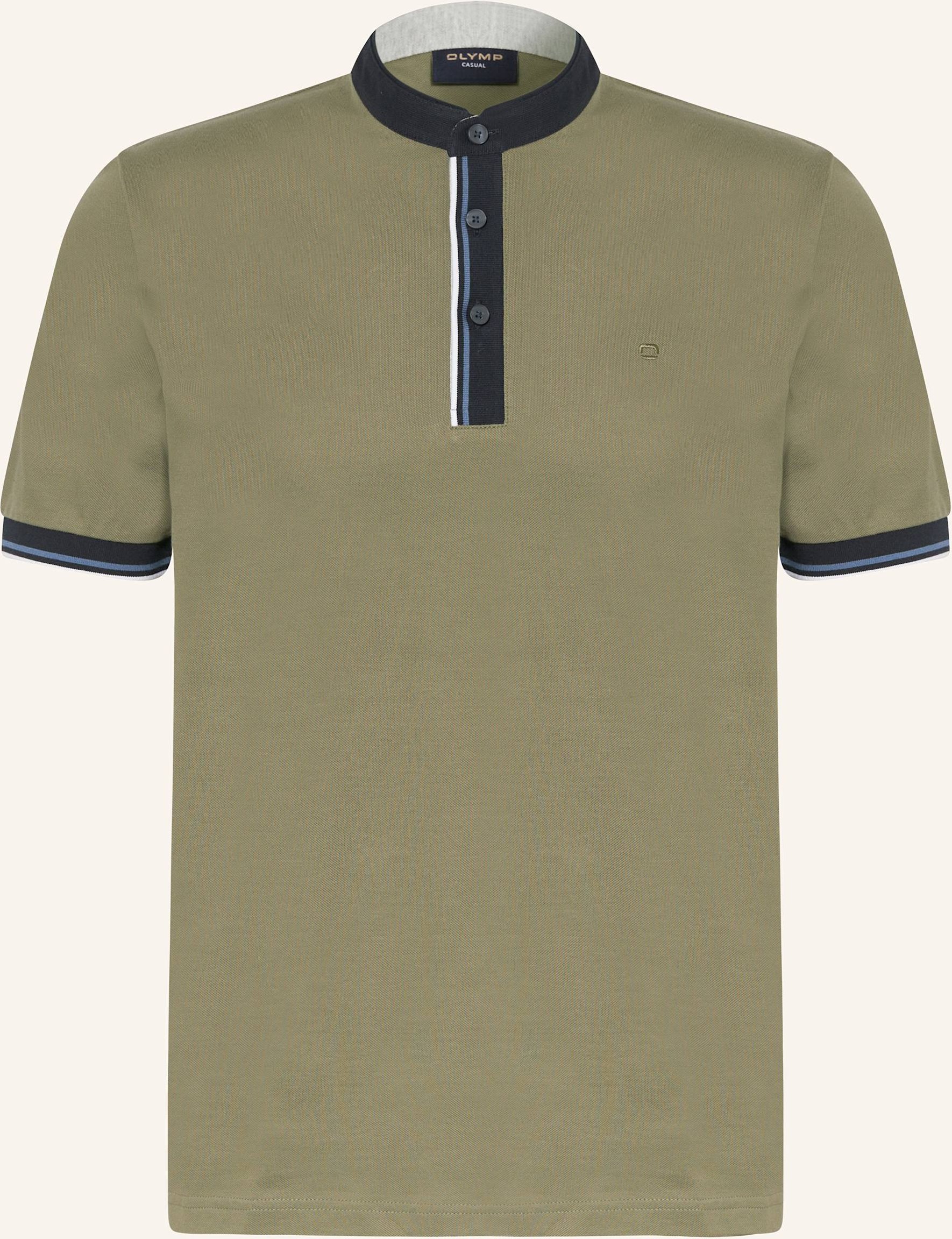 Olymp Piqué-Poloshirt gruen