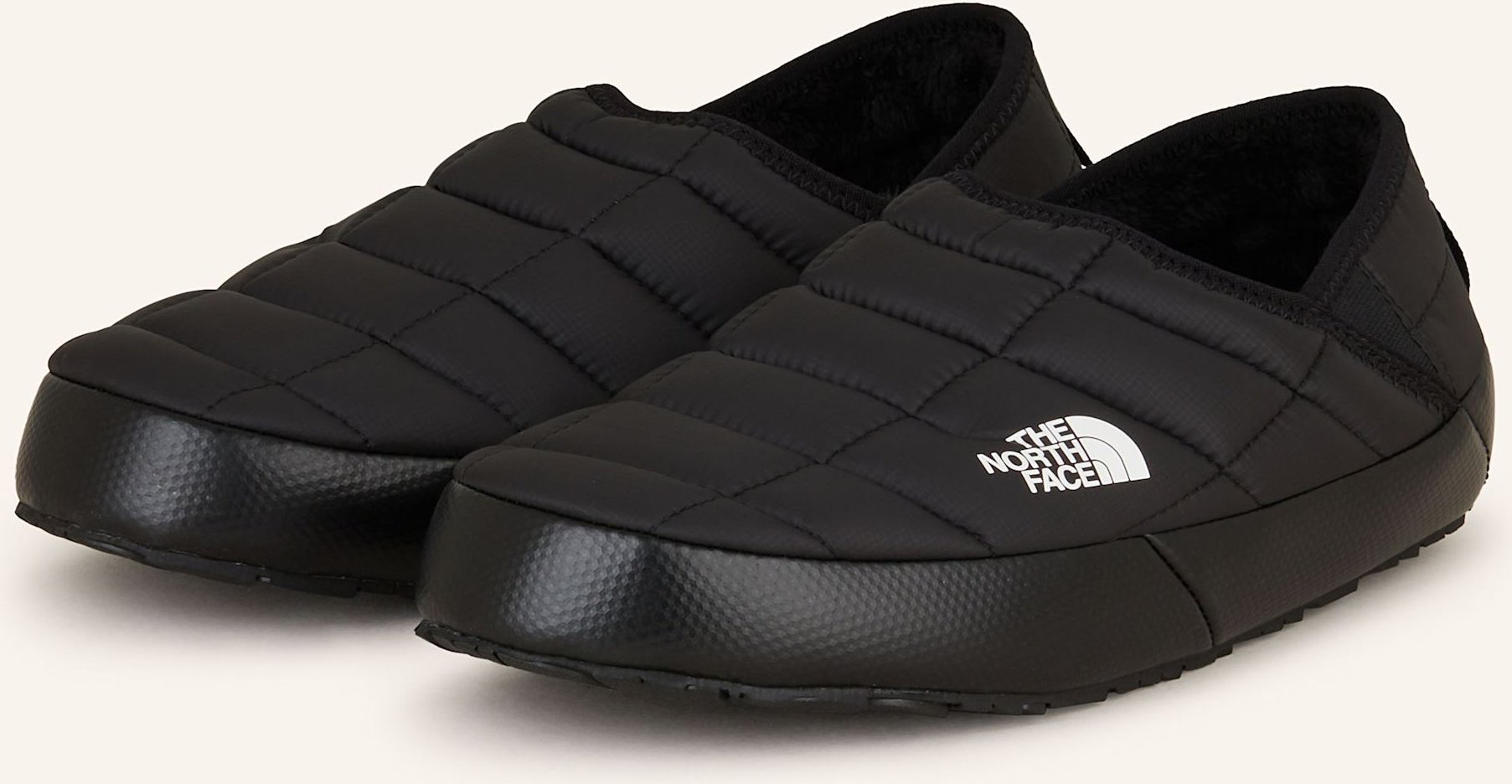 Thumbnail - The North Face Slipper Thermoball™ Traction Mit Kunstfell schwarz