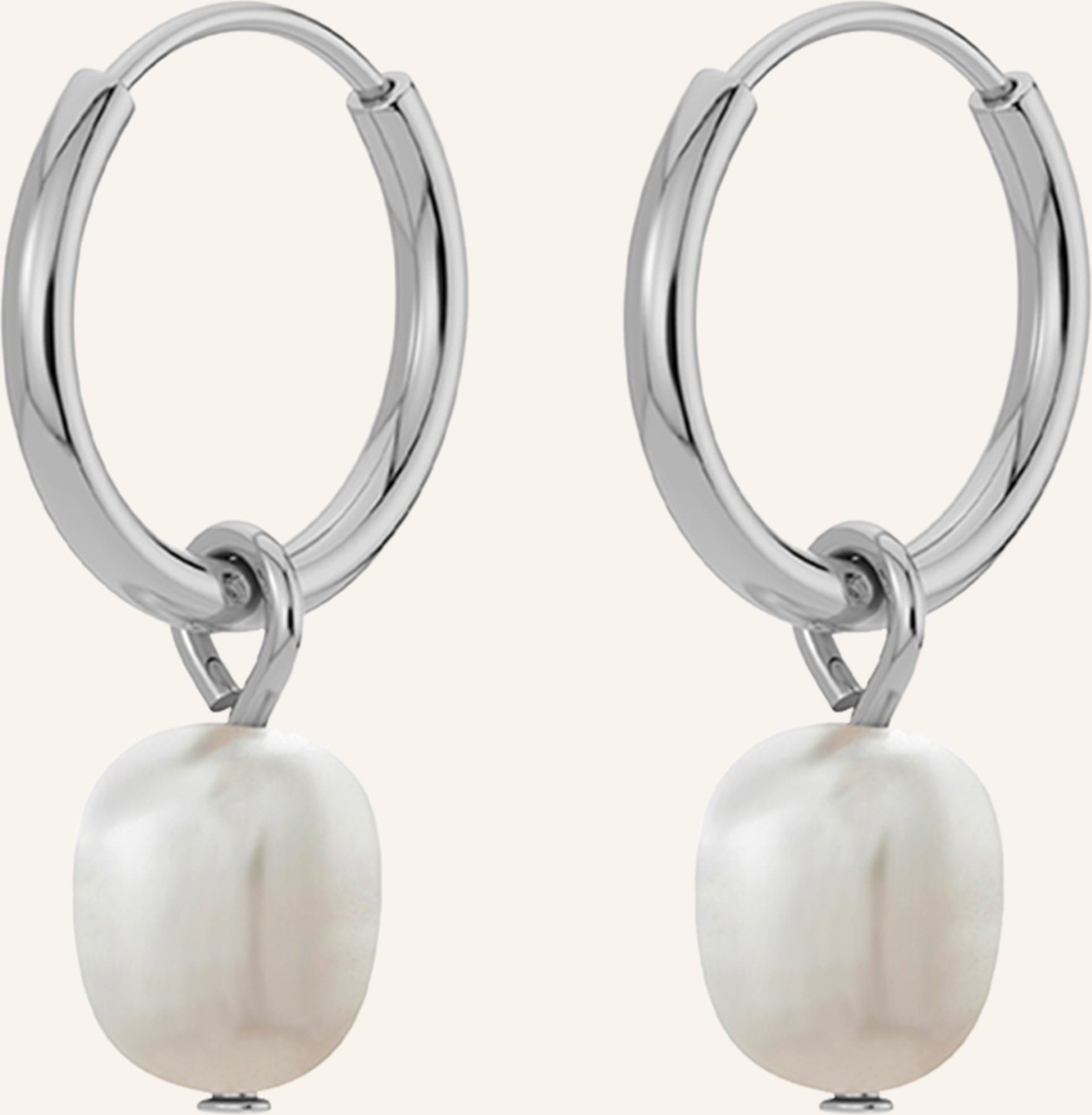 Edblad Creolen Perla silber