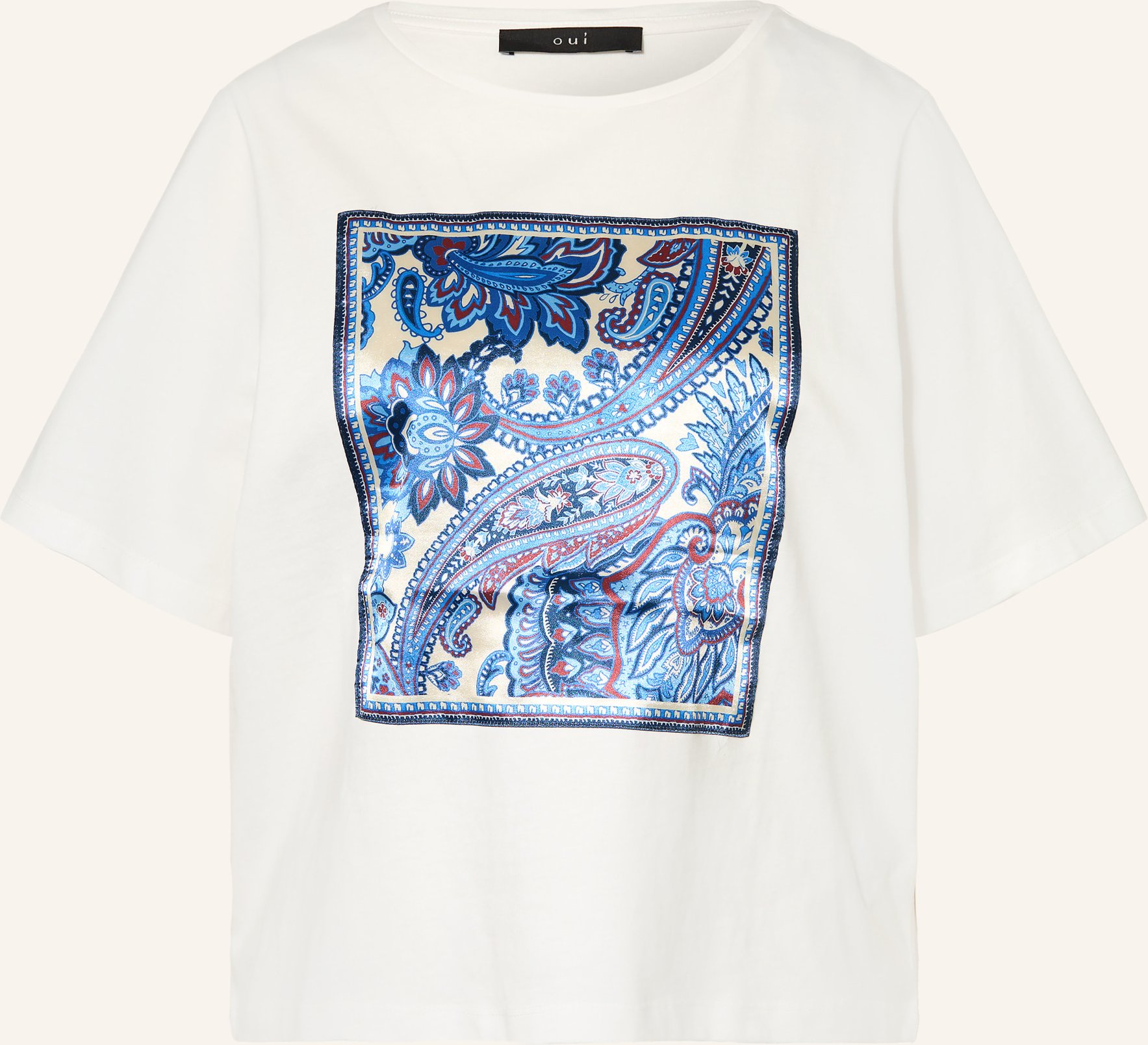 Oui T-Shirt weiss