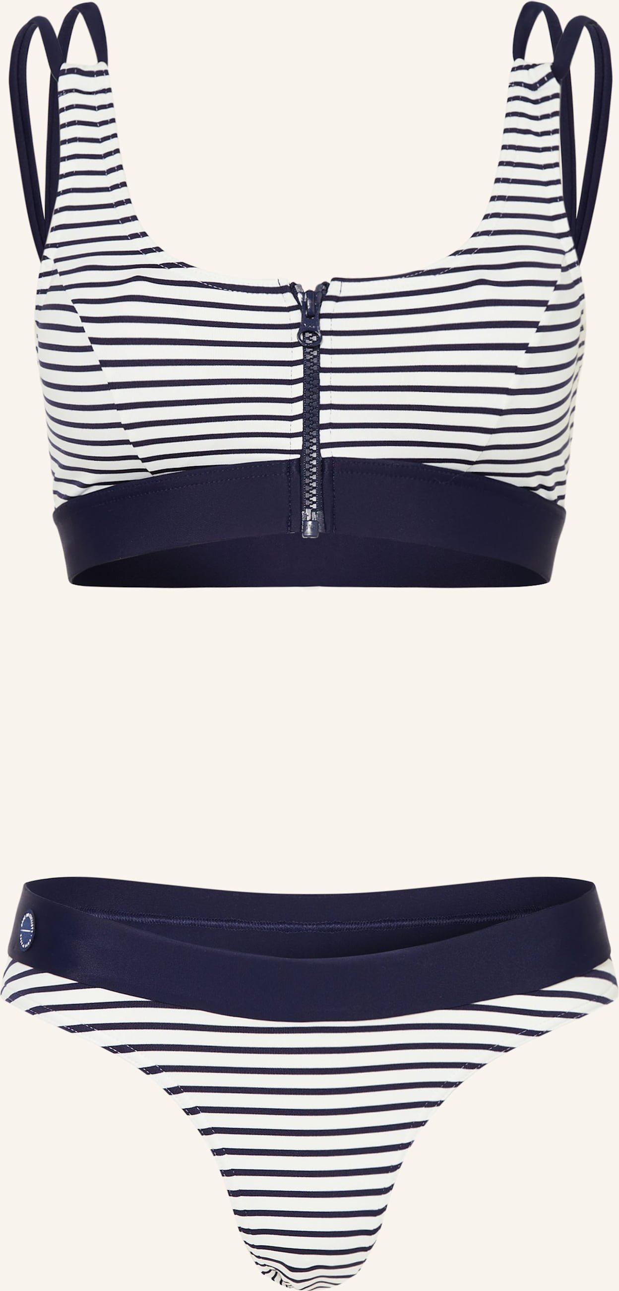 Café Du Cycliste Bustier-Bikini Ariel blau