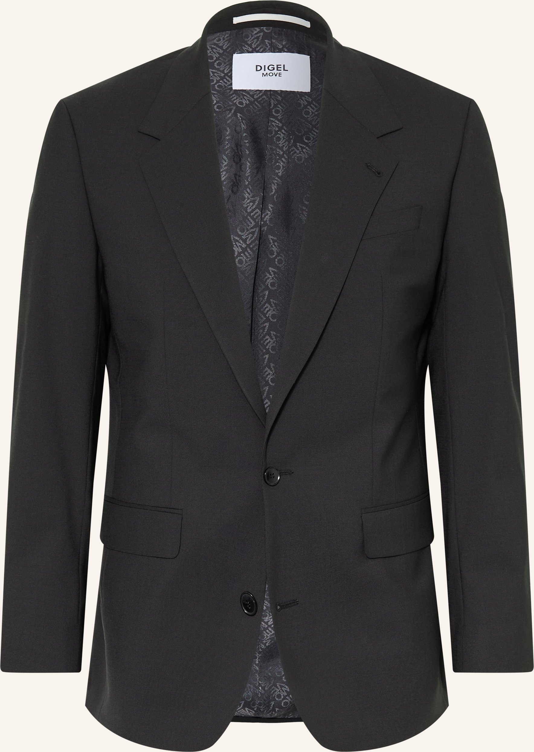 Digel Move Anzugsakko Baxter Regular Fit schwarz