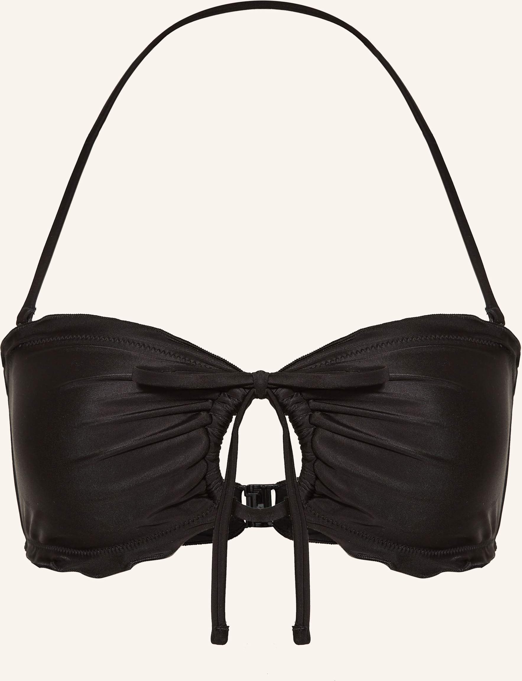 Thumbnail - Hugo Bandeau-Bikini-Top Ruffle schwarz