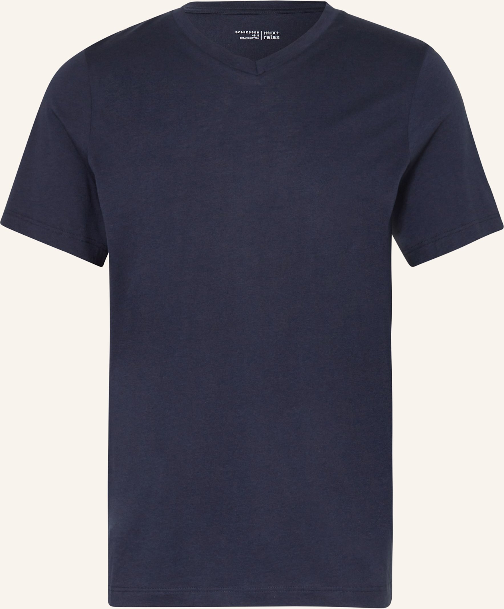 Schiesser Schlafshirt Mix+Relax blau