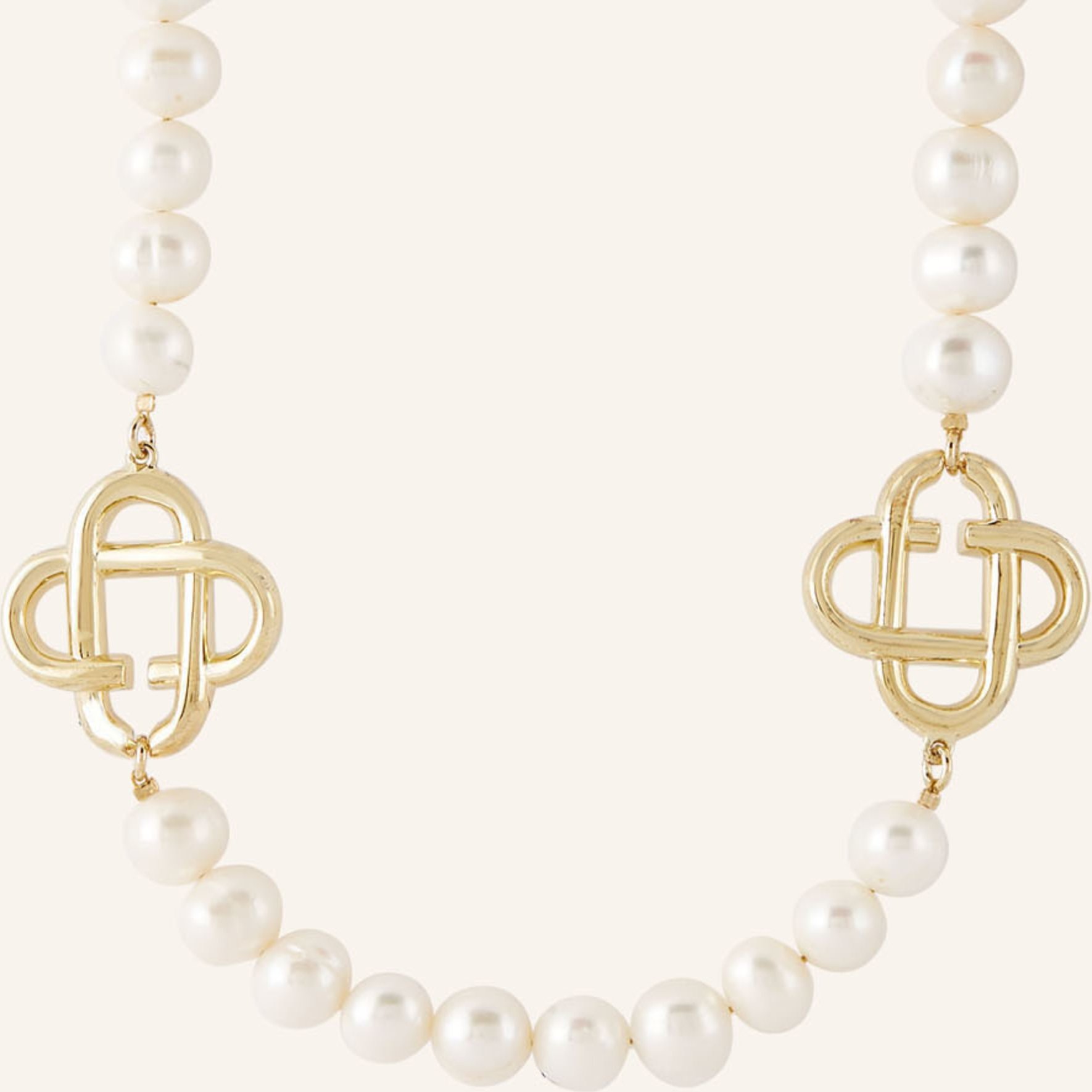 Casablanca Halskette Medium Pearl Logo gold