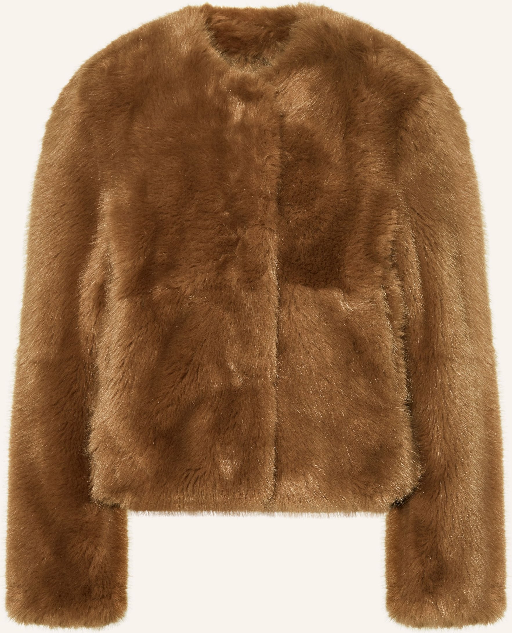 Stand Studio Kunstfell-Jacke Halle braun