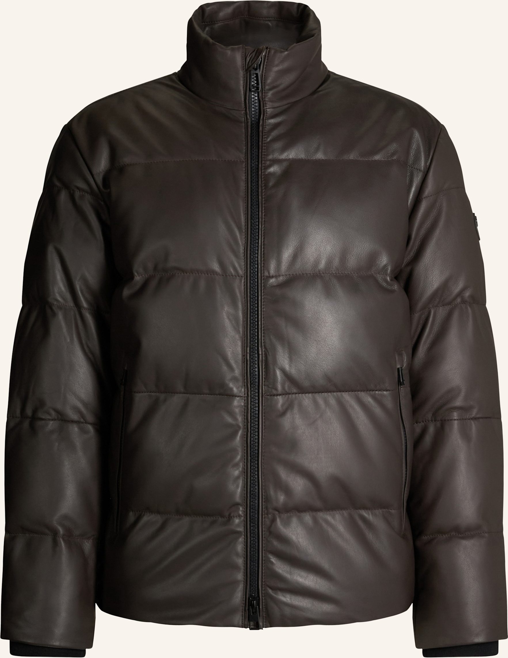 Joop! Leder-Steppjacke braun