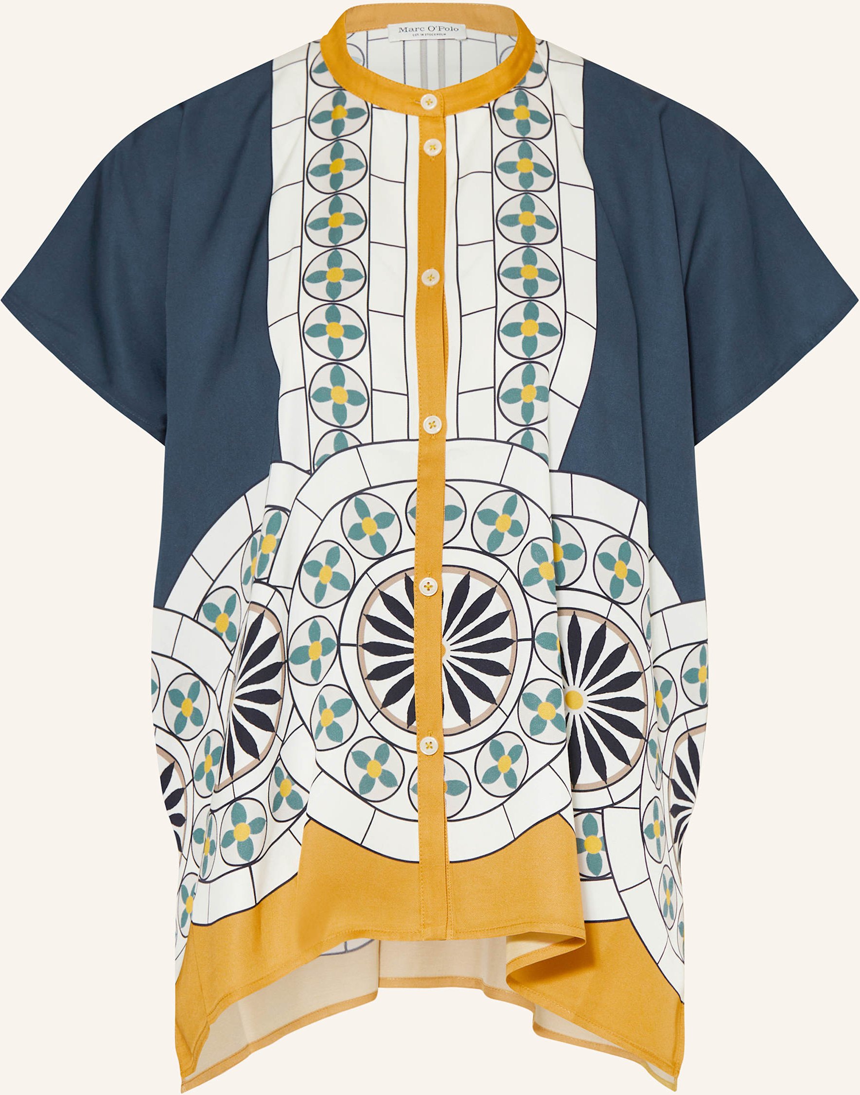 Marc O'polo Oversized-Bluse blau