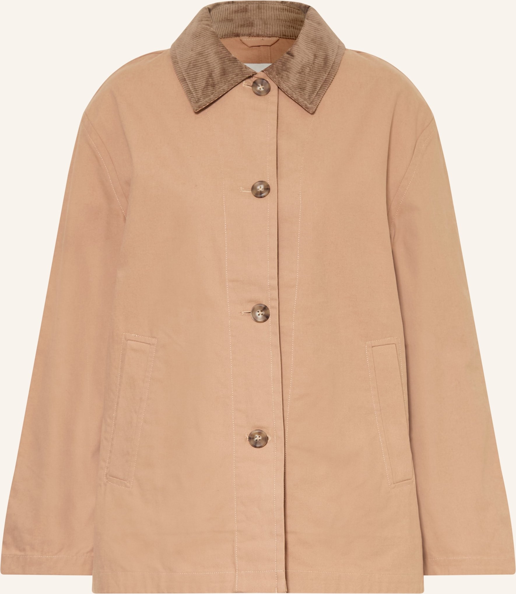 Calvin Klein Fieldjacket Mit Cord braun