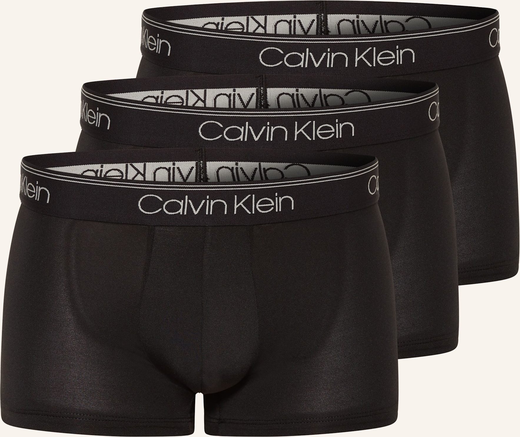 Thumbnail - Calvin Klein 3er-Pack Boxershorts Micro Stretch Low Rise schwarz