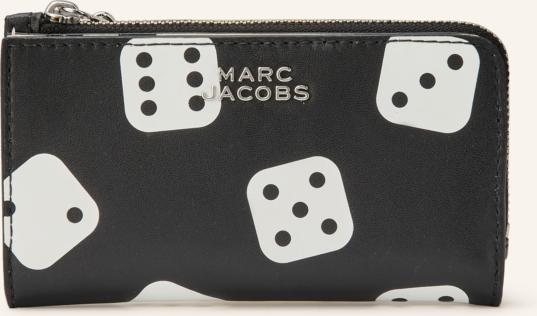Marc Jacobs Geldbörse The Medium Flat Wallet Dice Mit Münzfach schwarz