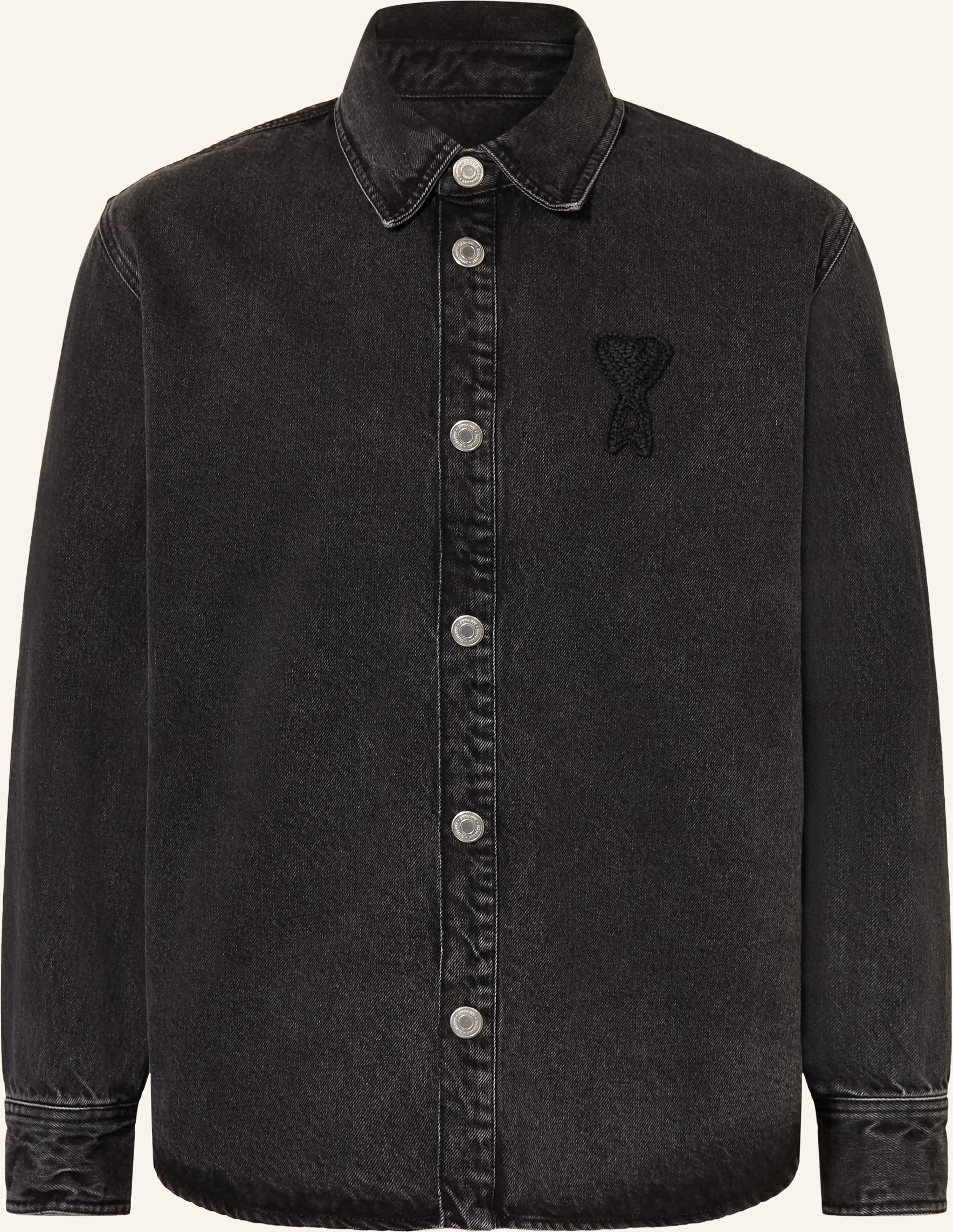 Ami Paris Jeans-Overjacket schwarz