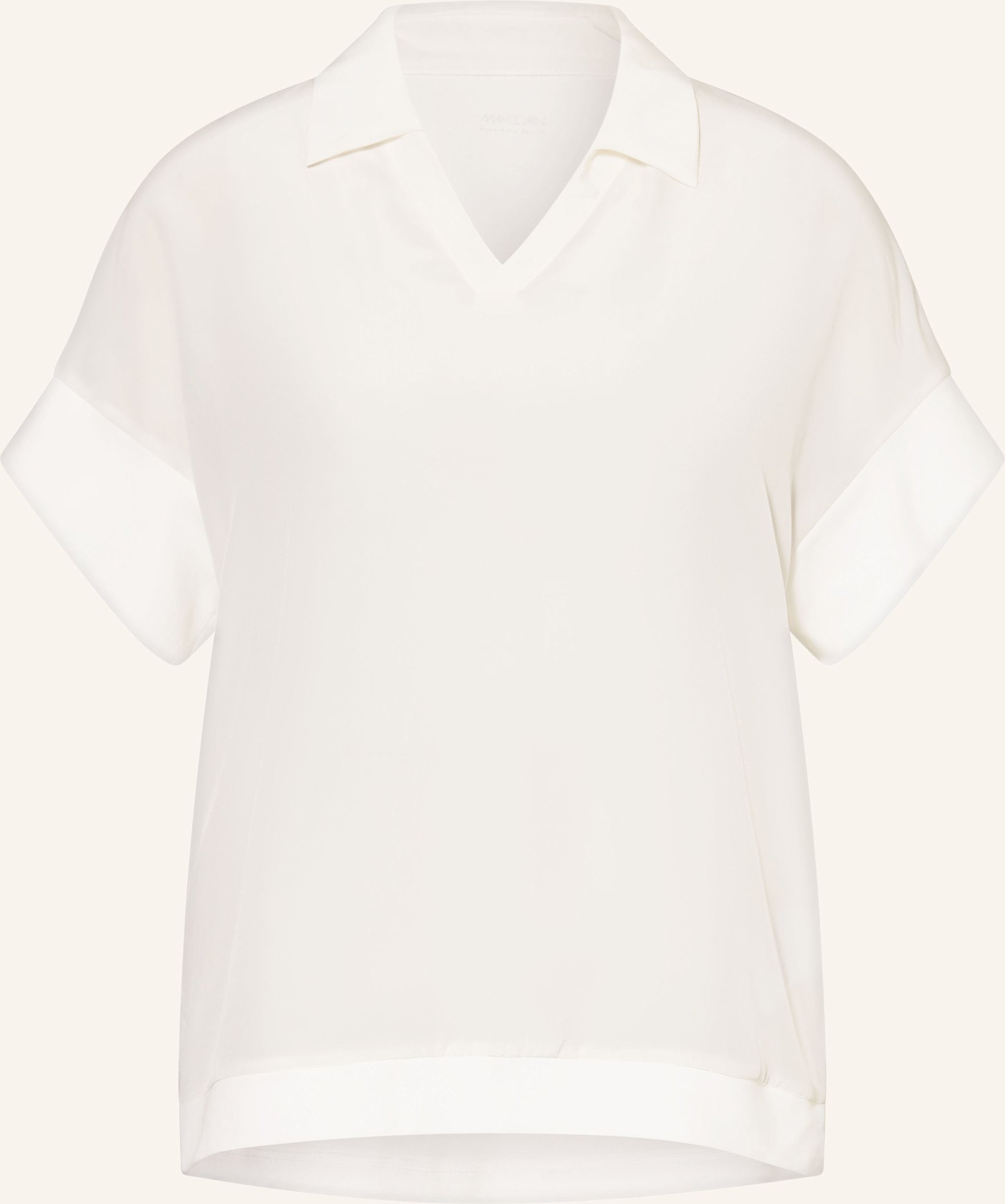 Marc Cain Blusenshirt Im Materialmix weiss
