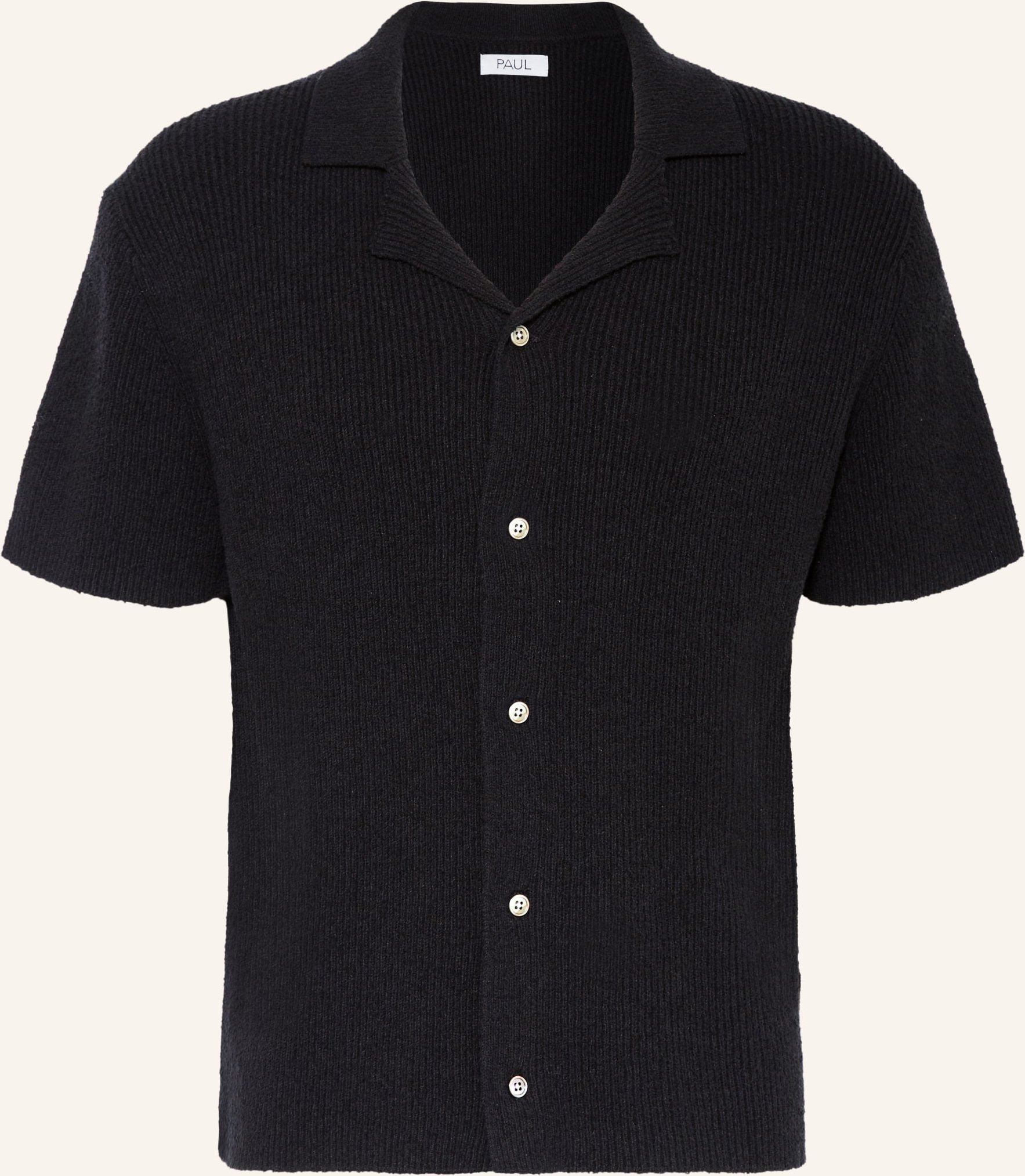Paul Strick-Resorthemd schwarz