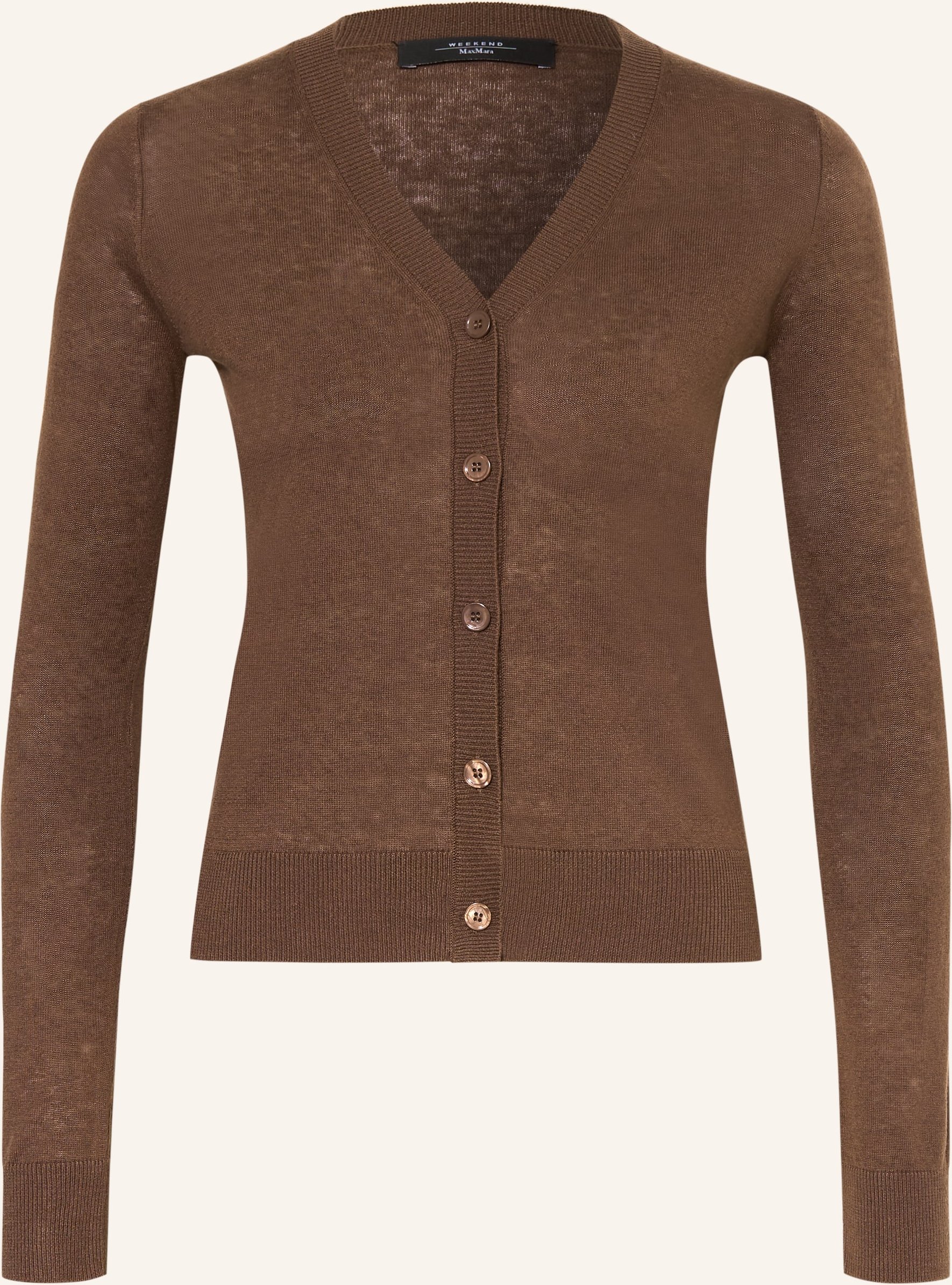 Weekend Max Mara Strickjacke Adesso Mit Seide braun