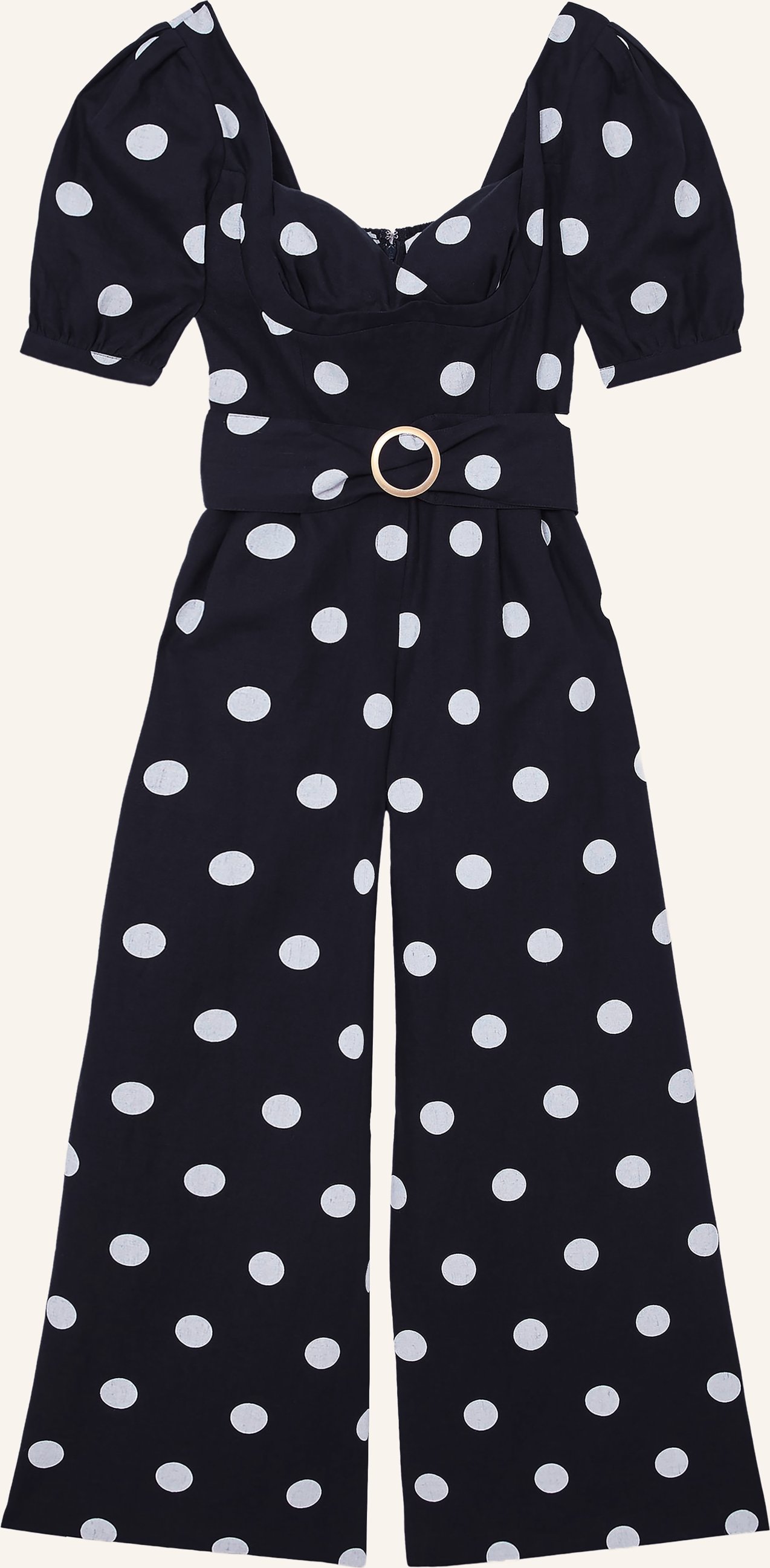 Reiss Jumpsuit Brook Aus Leinen blau