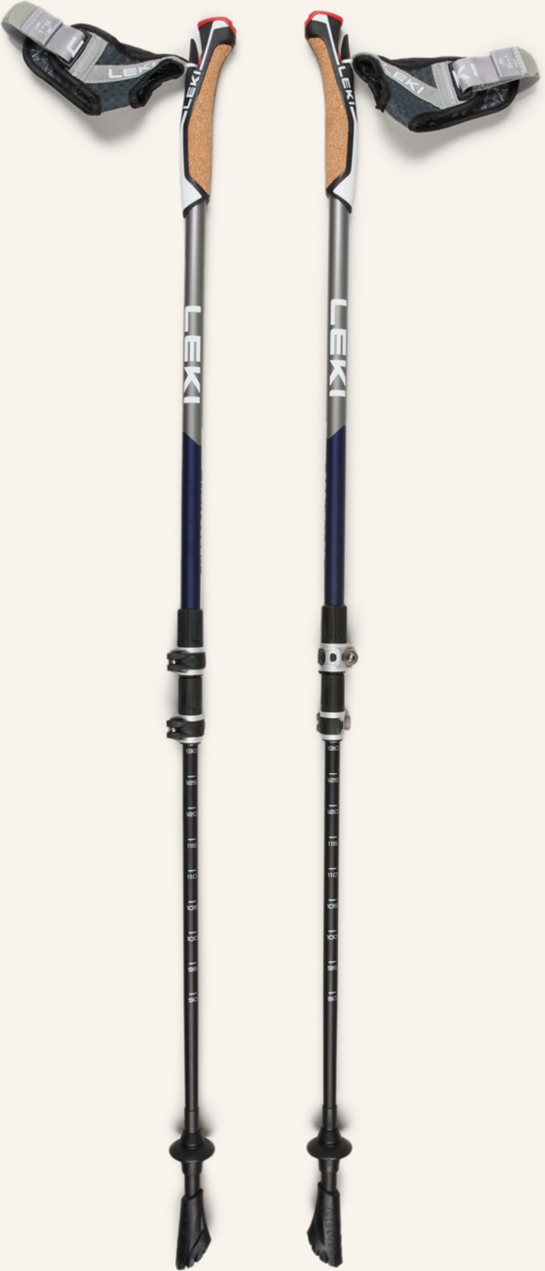 Leki Nordic Walkingstöcke Traveller Carbon grau