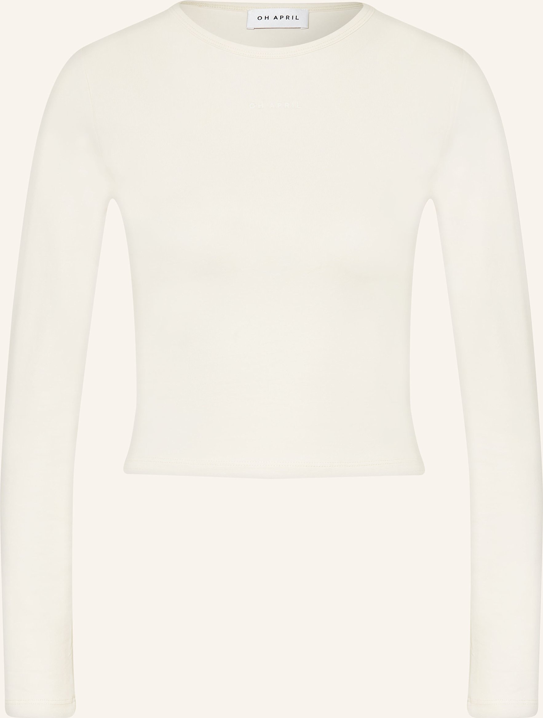 Oh April Cropped-Longsleeve Ica beige