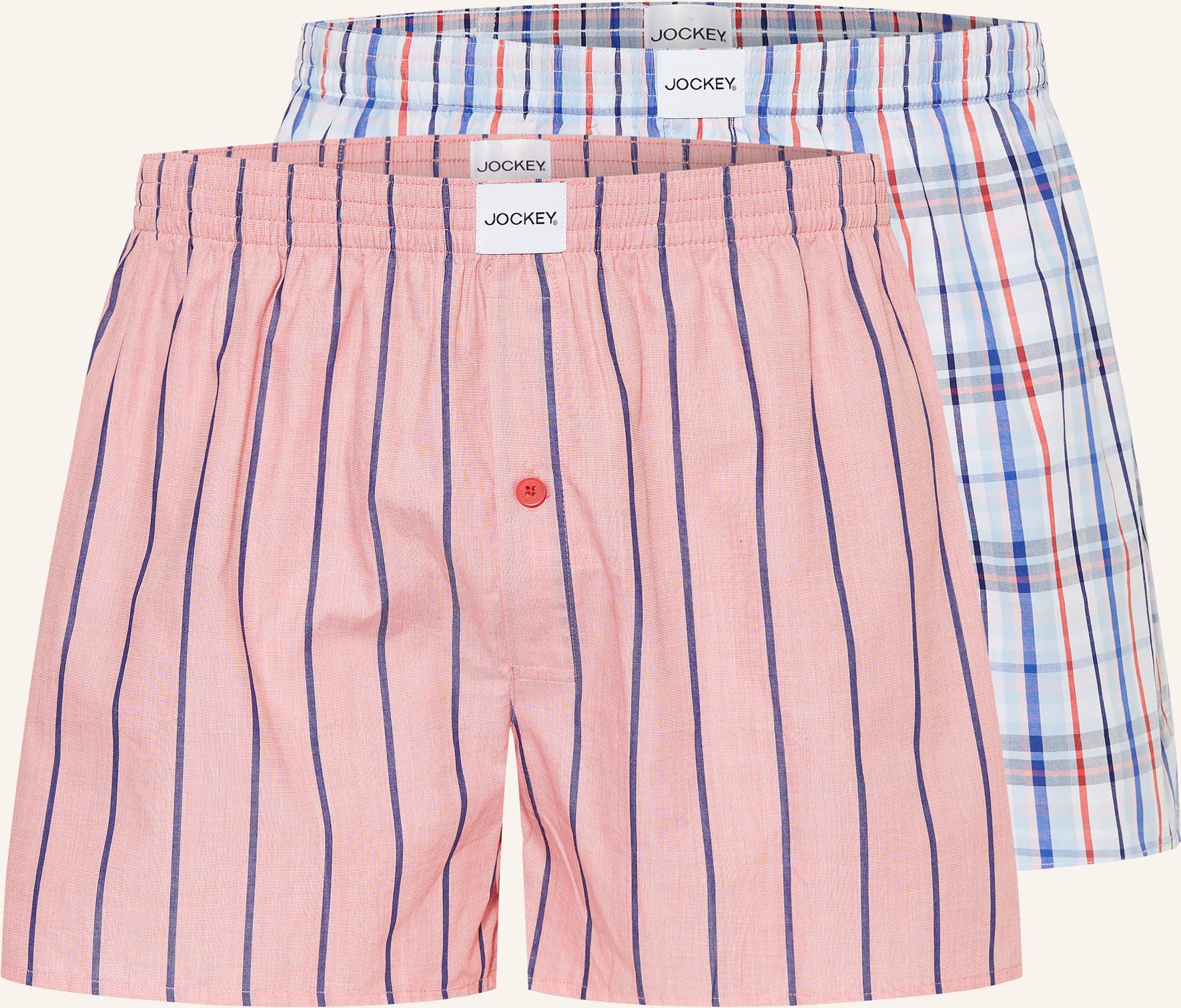 Jockey 2er-Pack Boxershorts blau