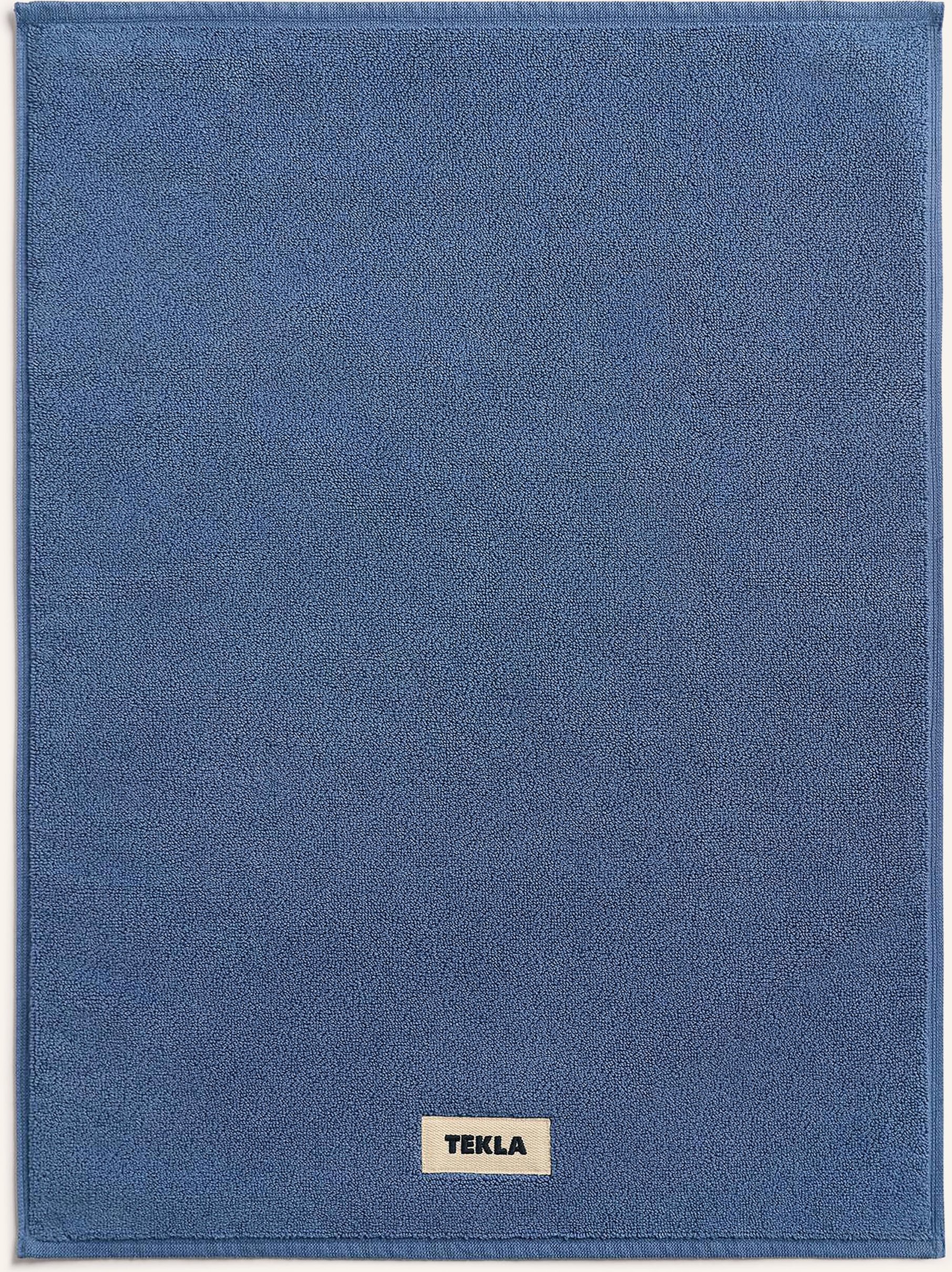 Tekla Badematte blau