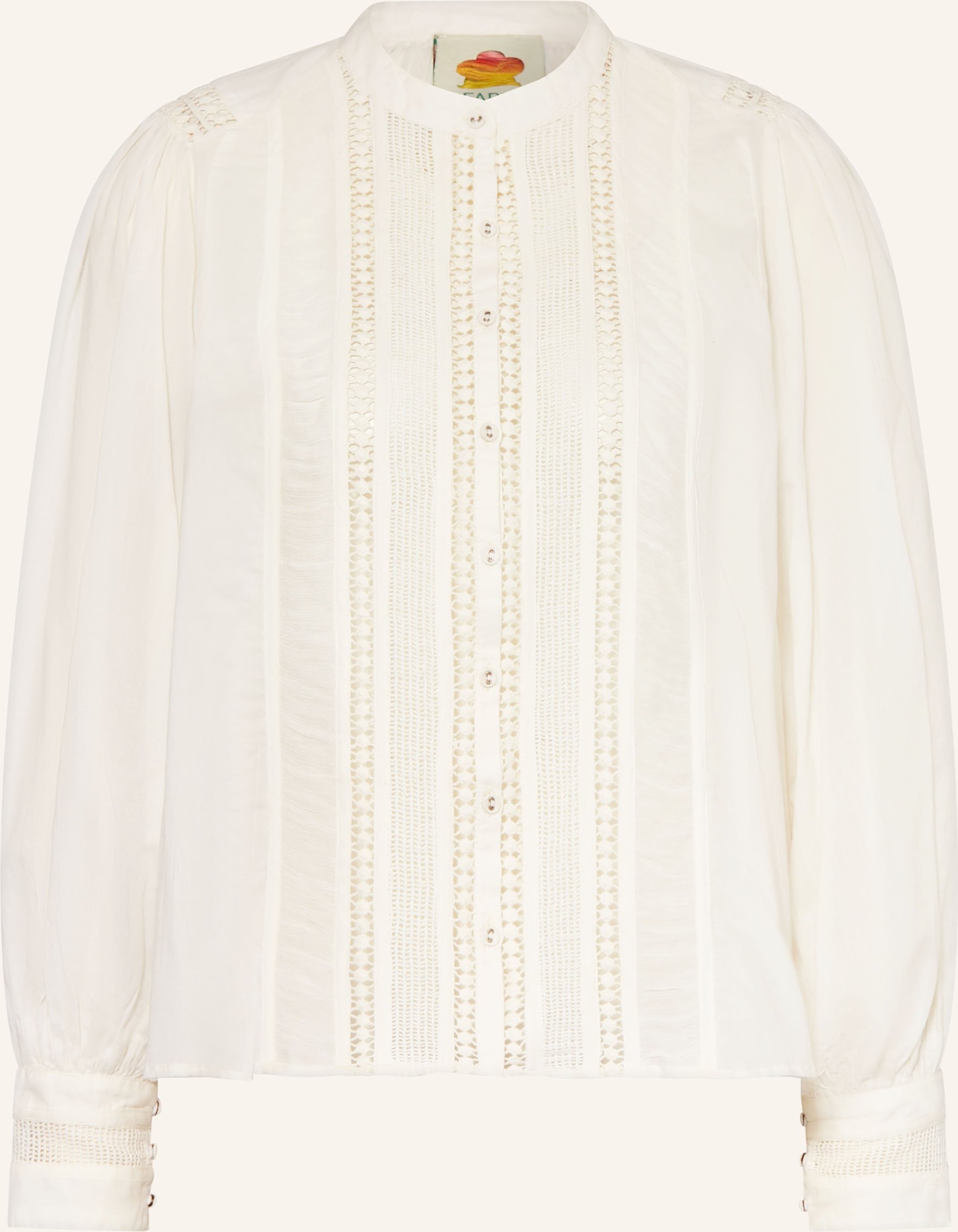 Farm Rio Bluse Mit Spitze weiss
