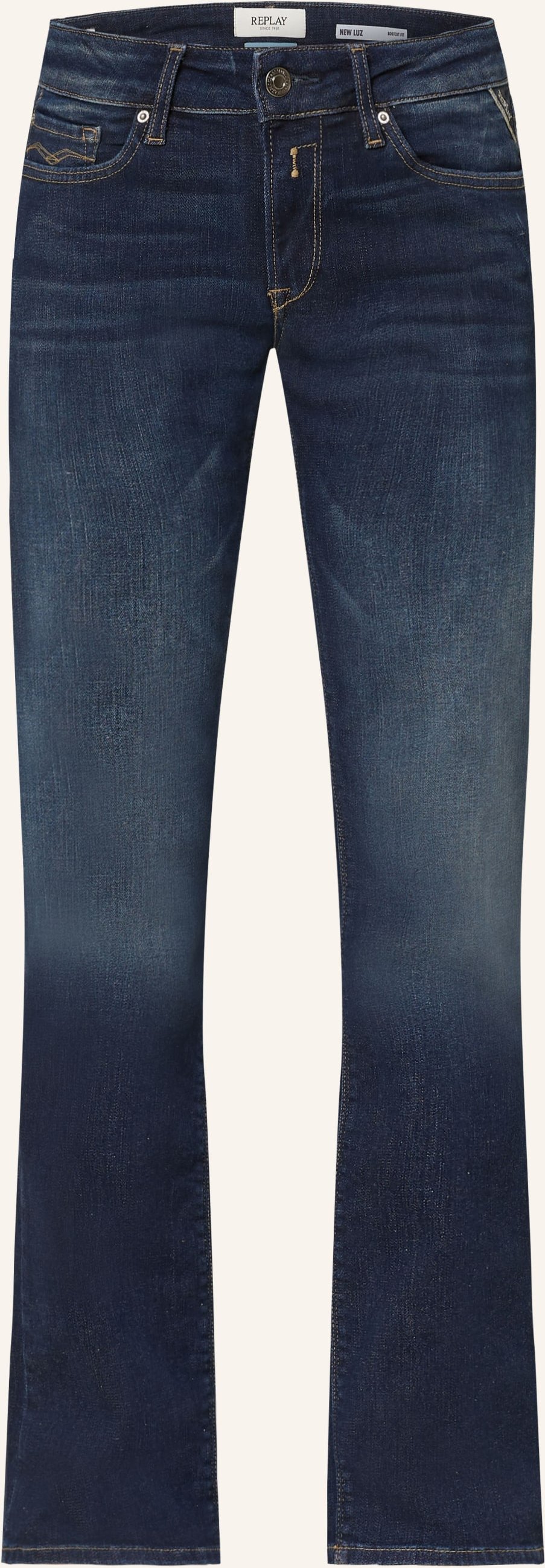 Replay Bootcut Jeans blau