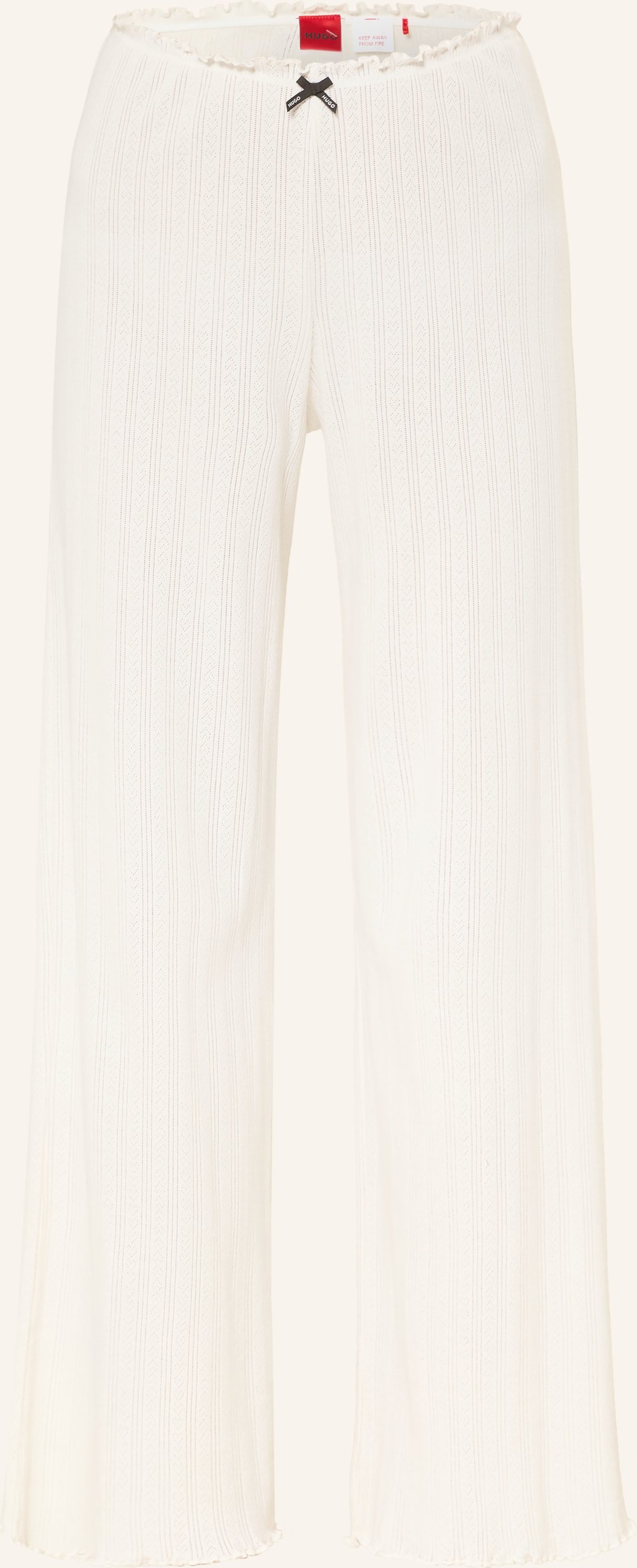 Hugo Schlafhose Pointelle beige