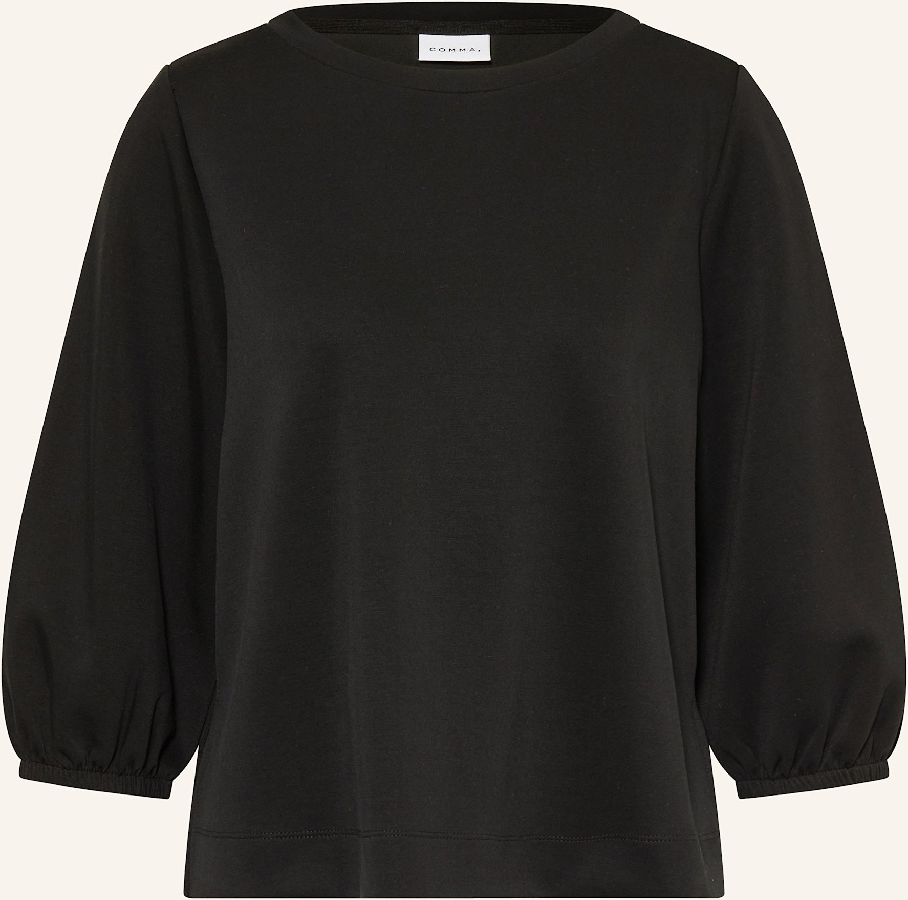 Thumbnail - Comma Sweatshirt Mit 3/4-Arm schwarz