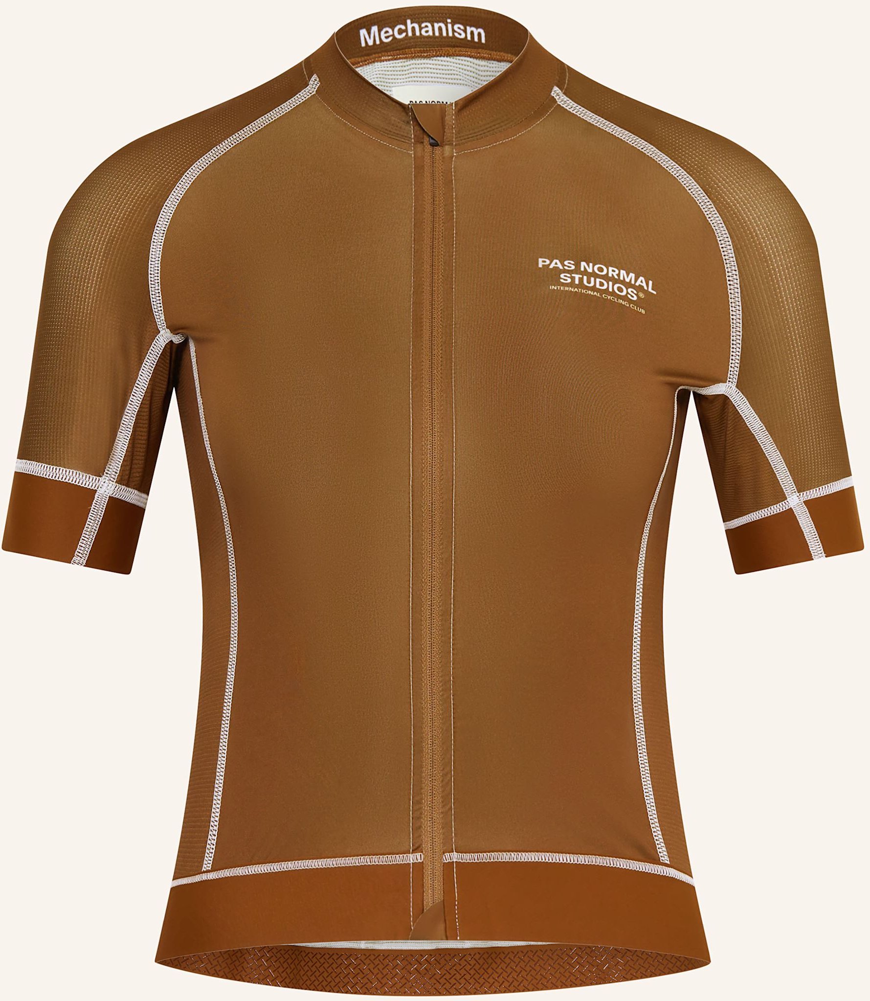 Pas Normal Studios Radtrikot Mechanism braun