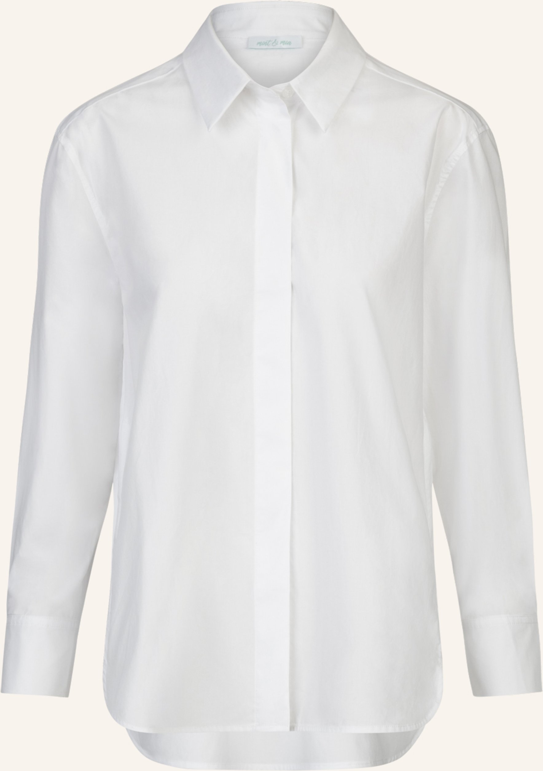 Mint & Mia Baumwoll Bluse weiss