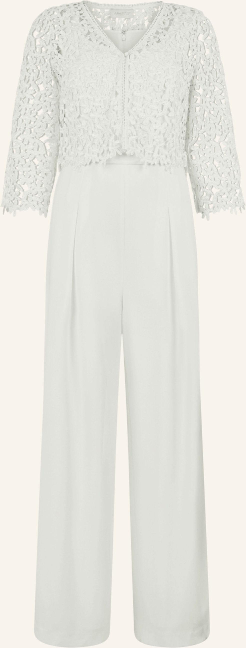 Apart Overall Mit Spitzenjäckchen weiss