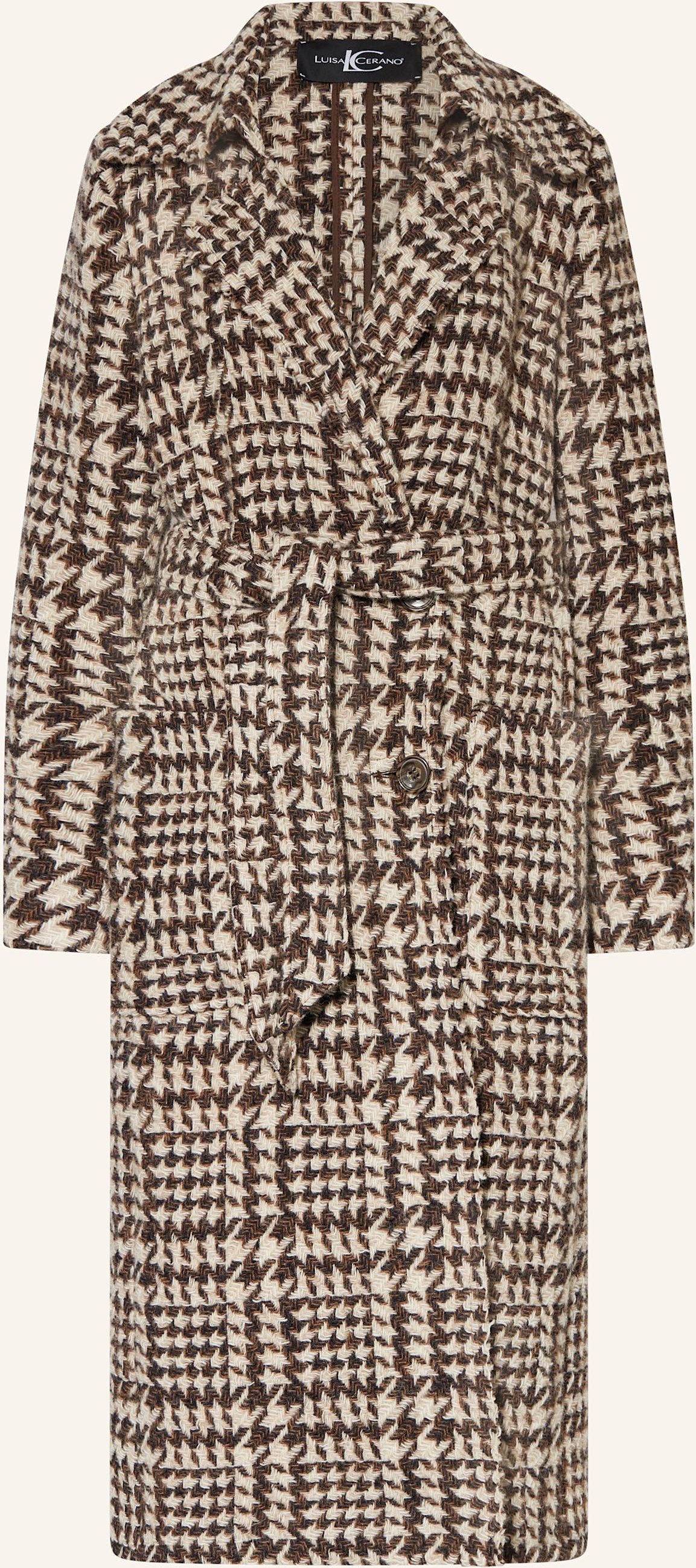 Luisa Cerano Wollmantel braun