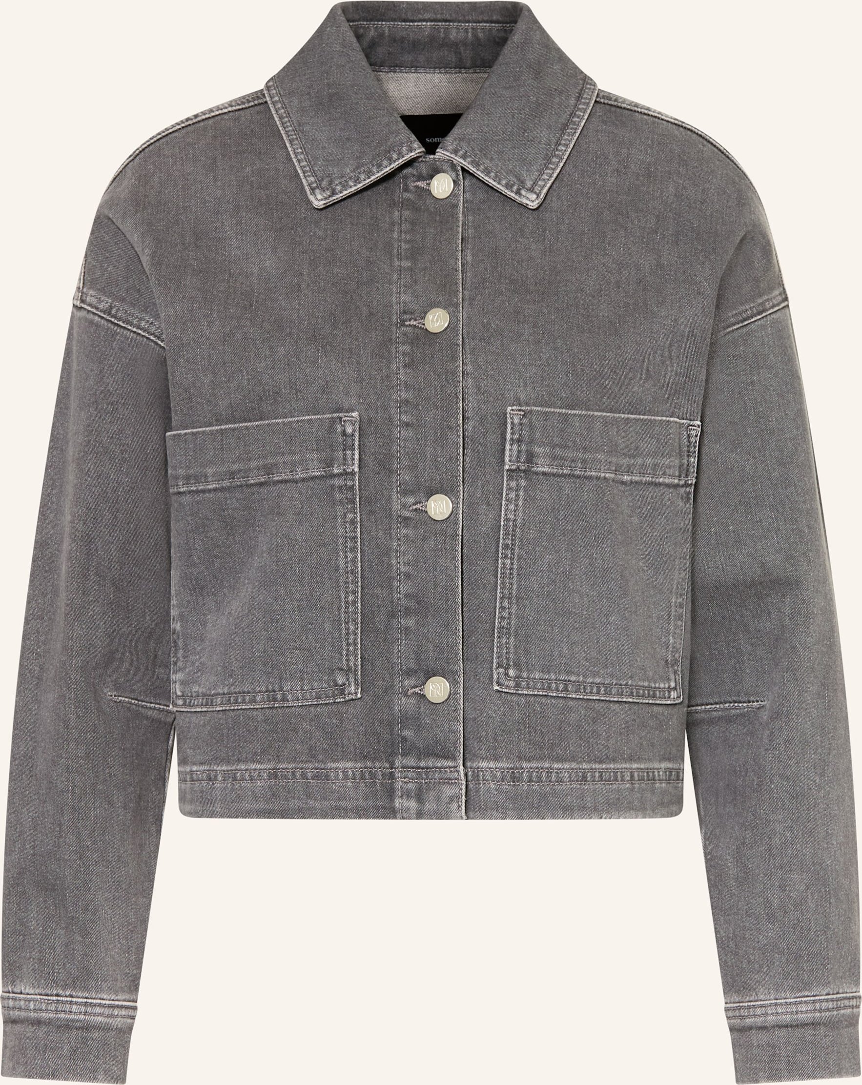 Someday Jeansjacke Niandra grau