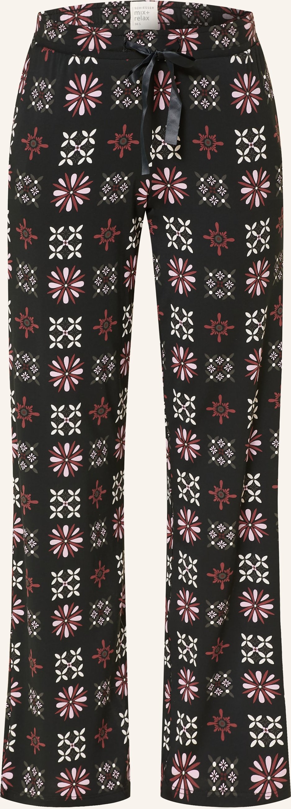 Schiesser Schlafhose Mix+Relax schwarz