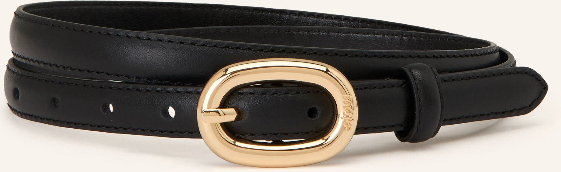 Maje Ledergürtel schwarz