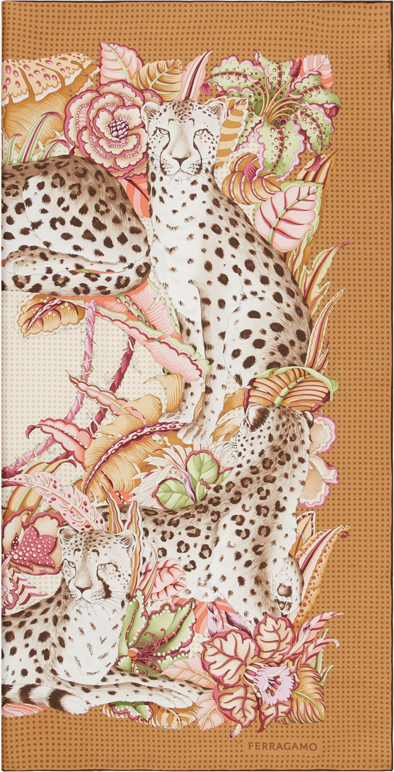 Ferragamo Seidentuch beige