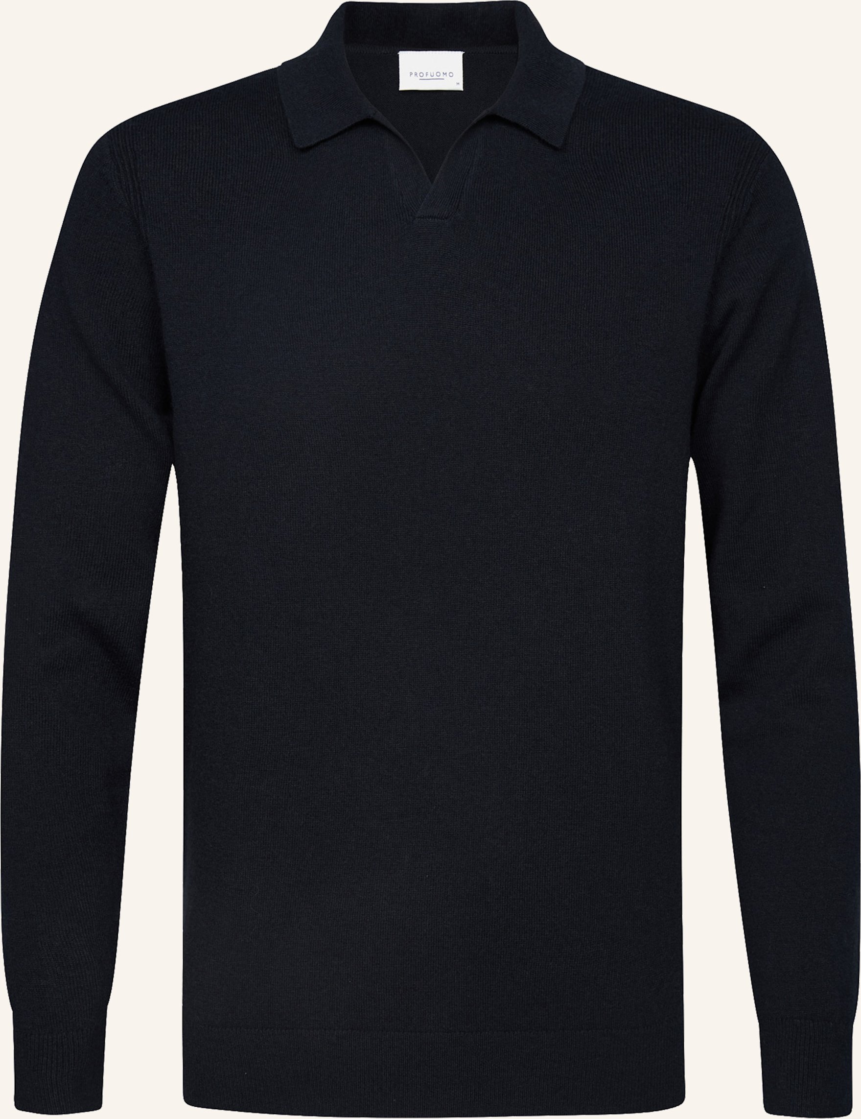 Profuomo Polo Langarm blau
