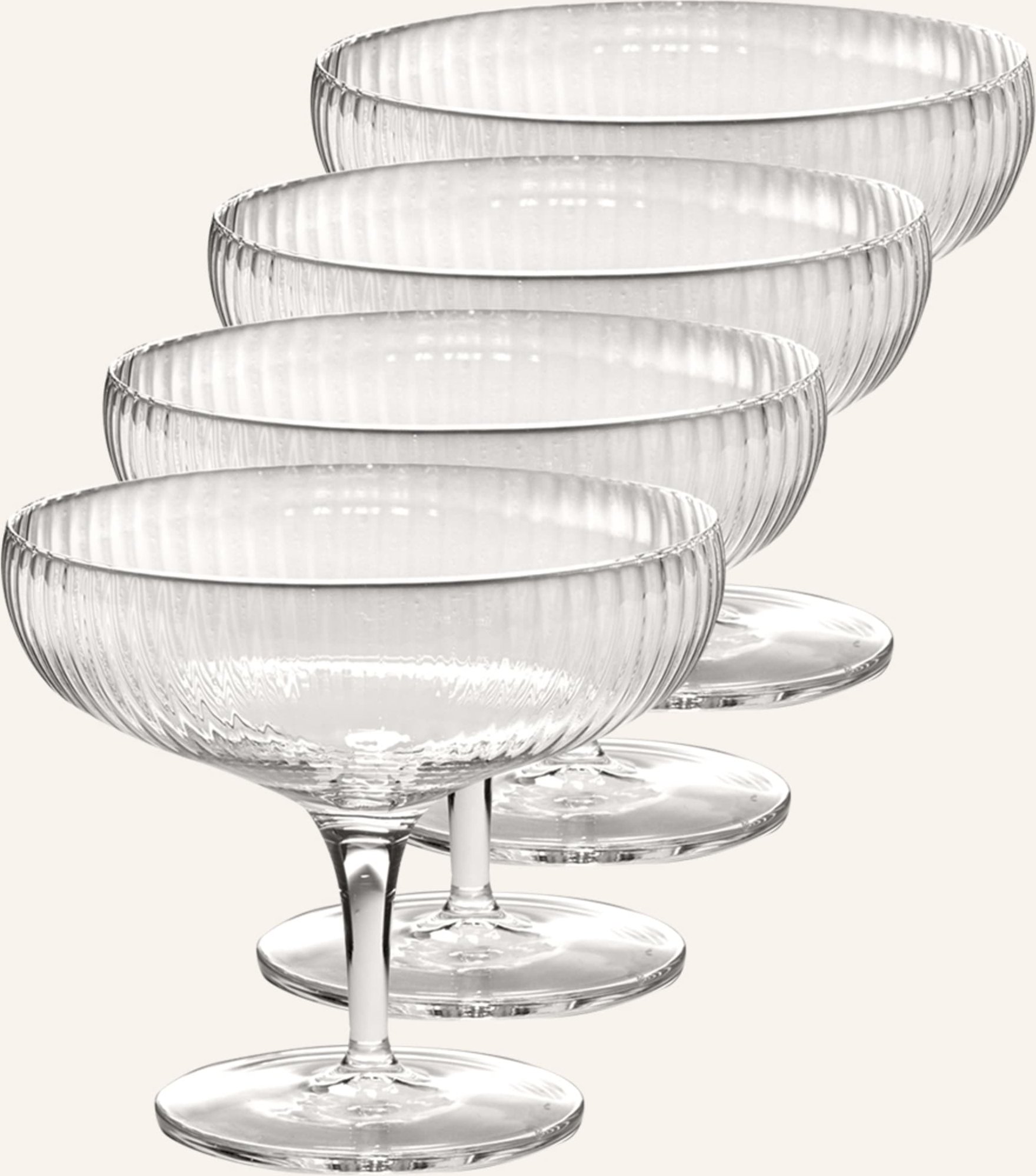 Thumbnail - Serax 4er-Set Champagnergläser Inku transparent