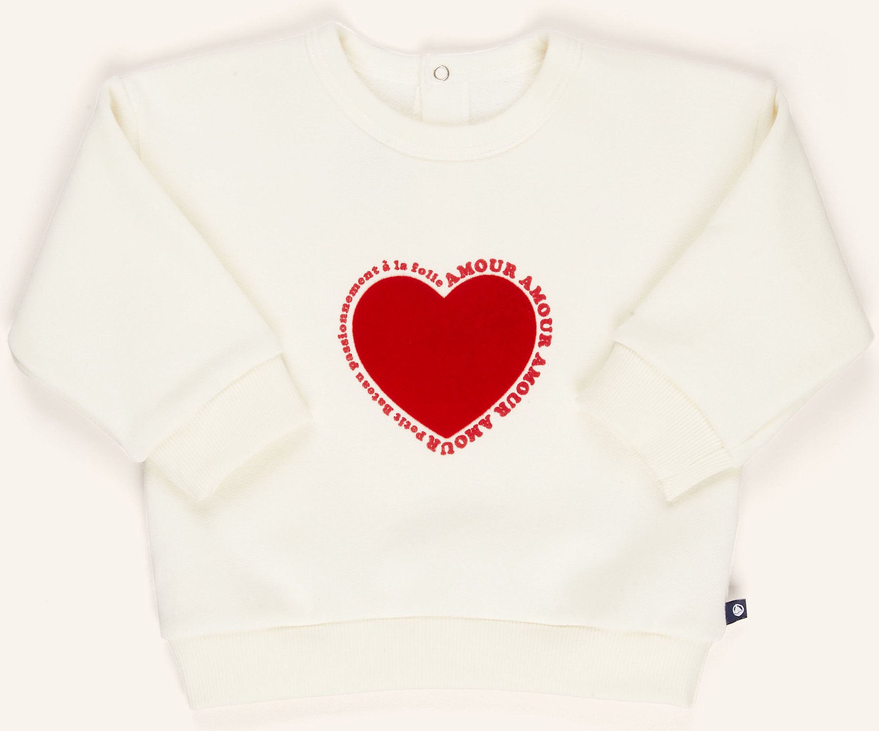 Petit Bateau Sweatshirt weiss