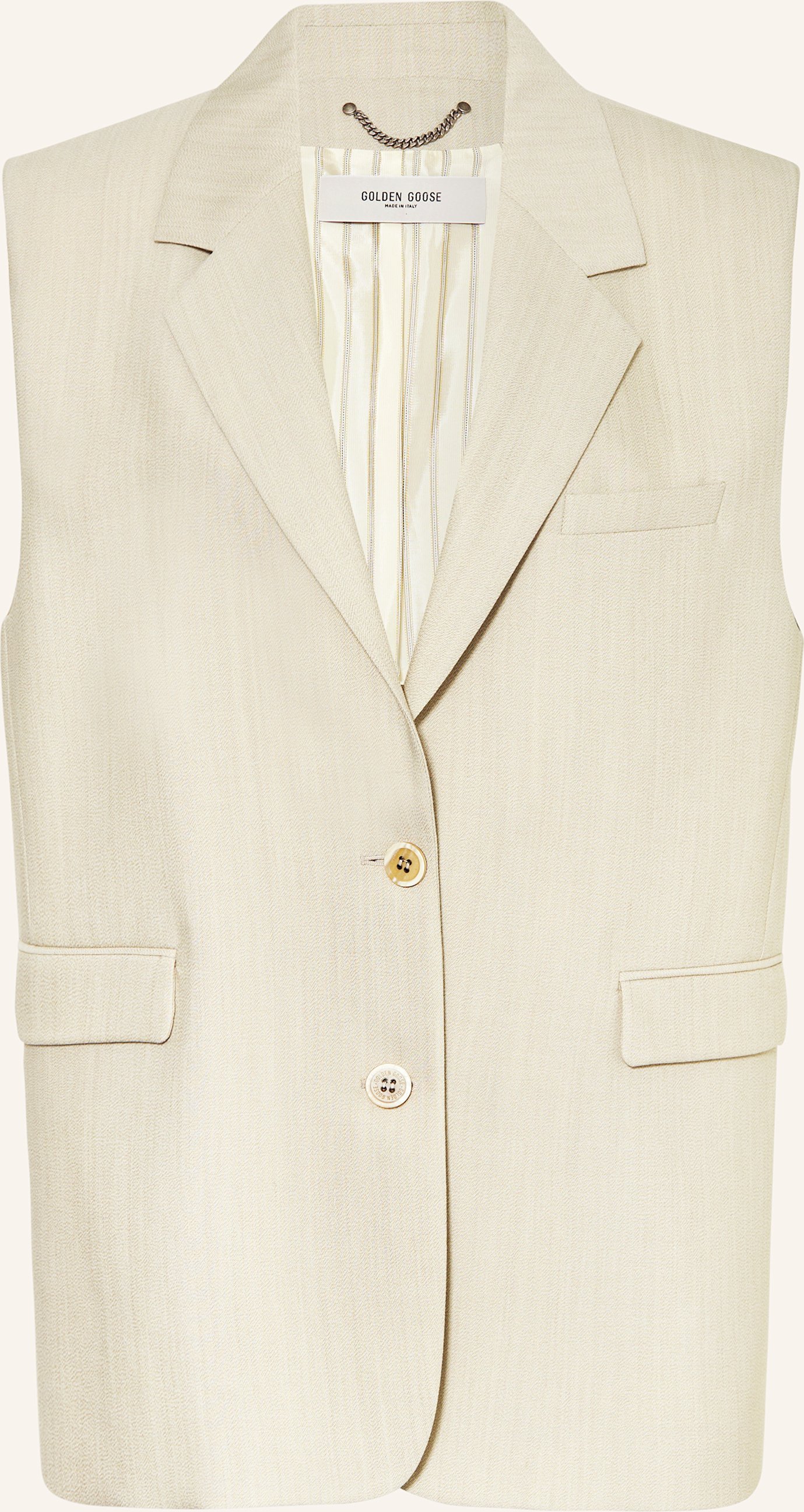 Thumbnail - Golden Goose Blazerweste Journey beige