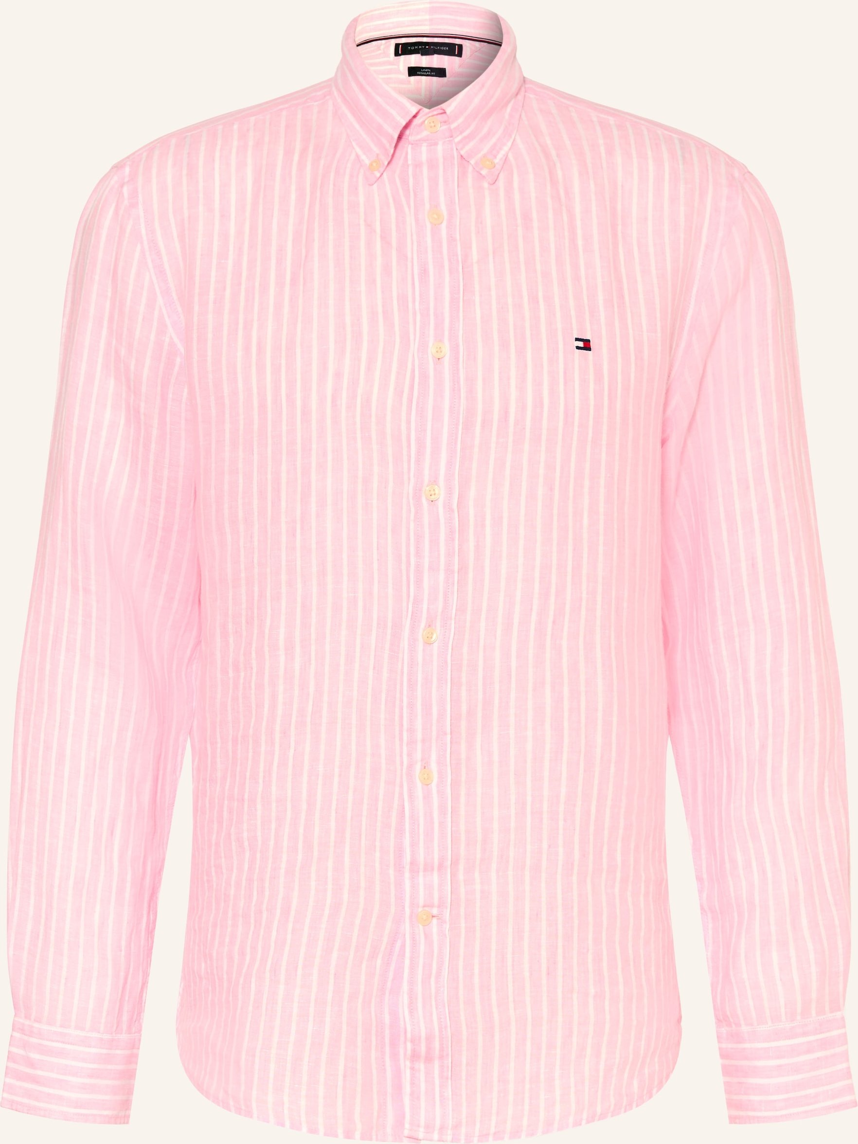 Tommy Hilfiger Leinenhemd Regular Fit pink
