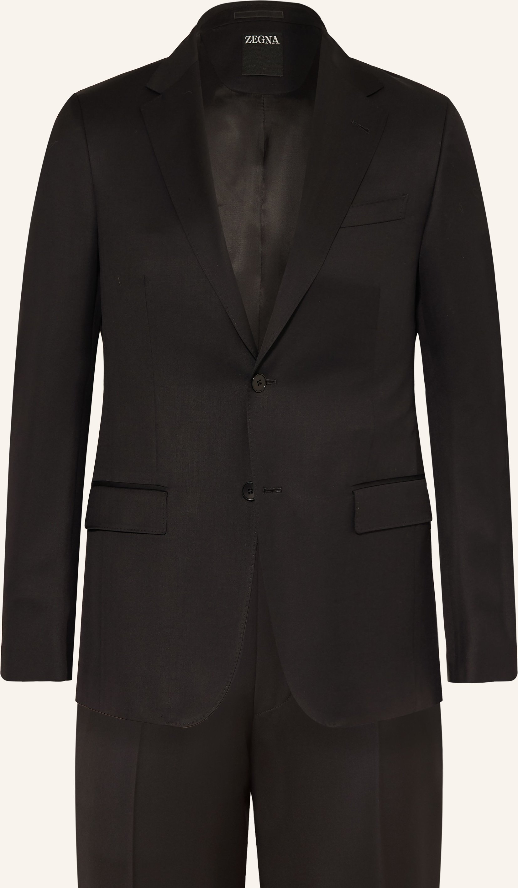 Zegna Anzug Slim Fit schwarz