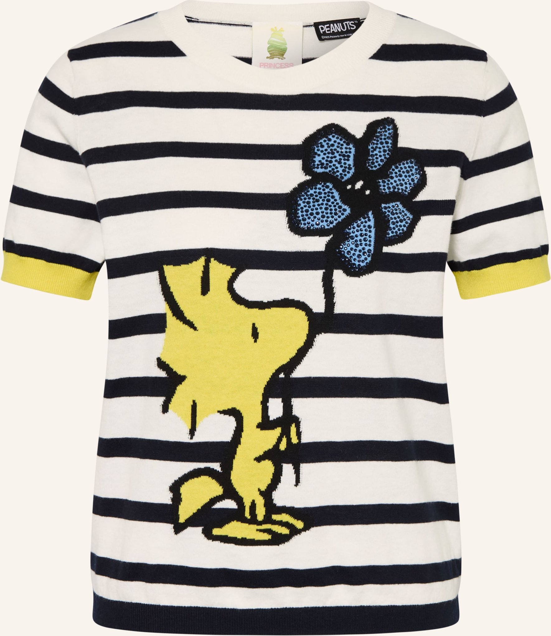 Princess Goes Hollywood Strickshirt Mit Schmucksteinen weiss