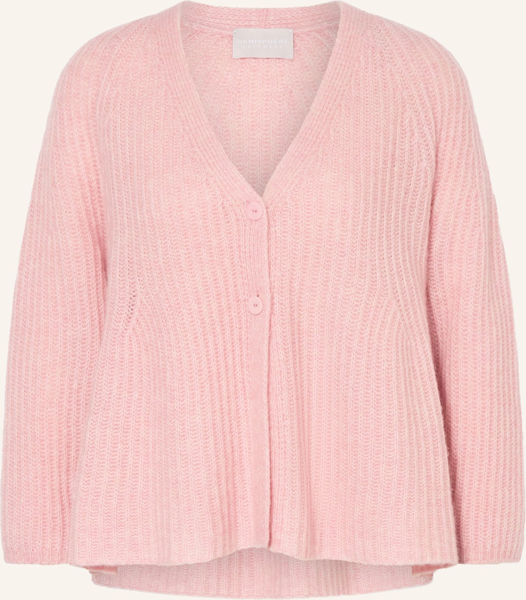 Hemisphere Strickjacke Mit Cashmere rosa