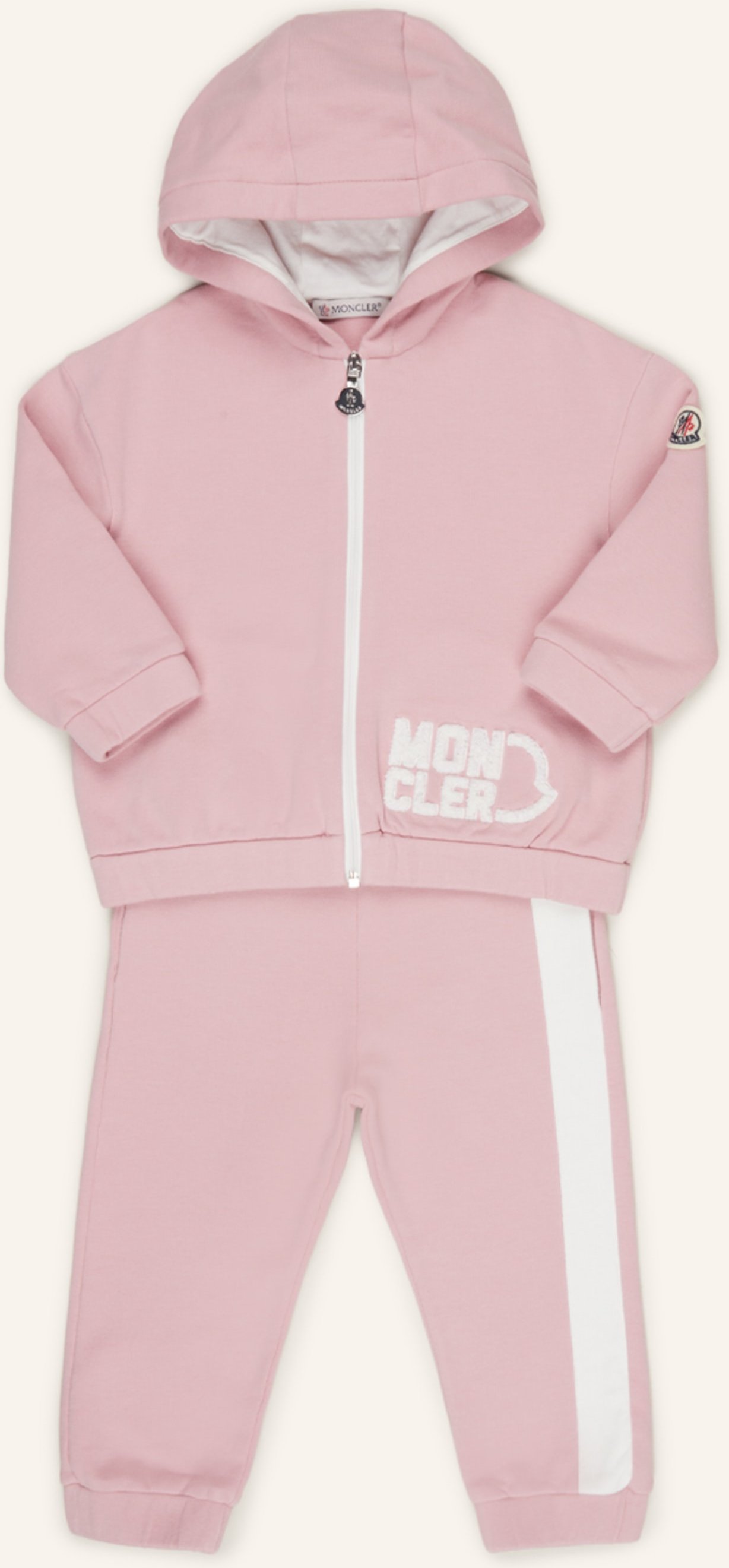 Moncler Enfant Set: Sweatjacke Und Sweatpants pink