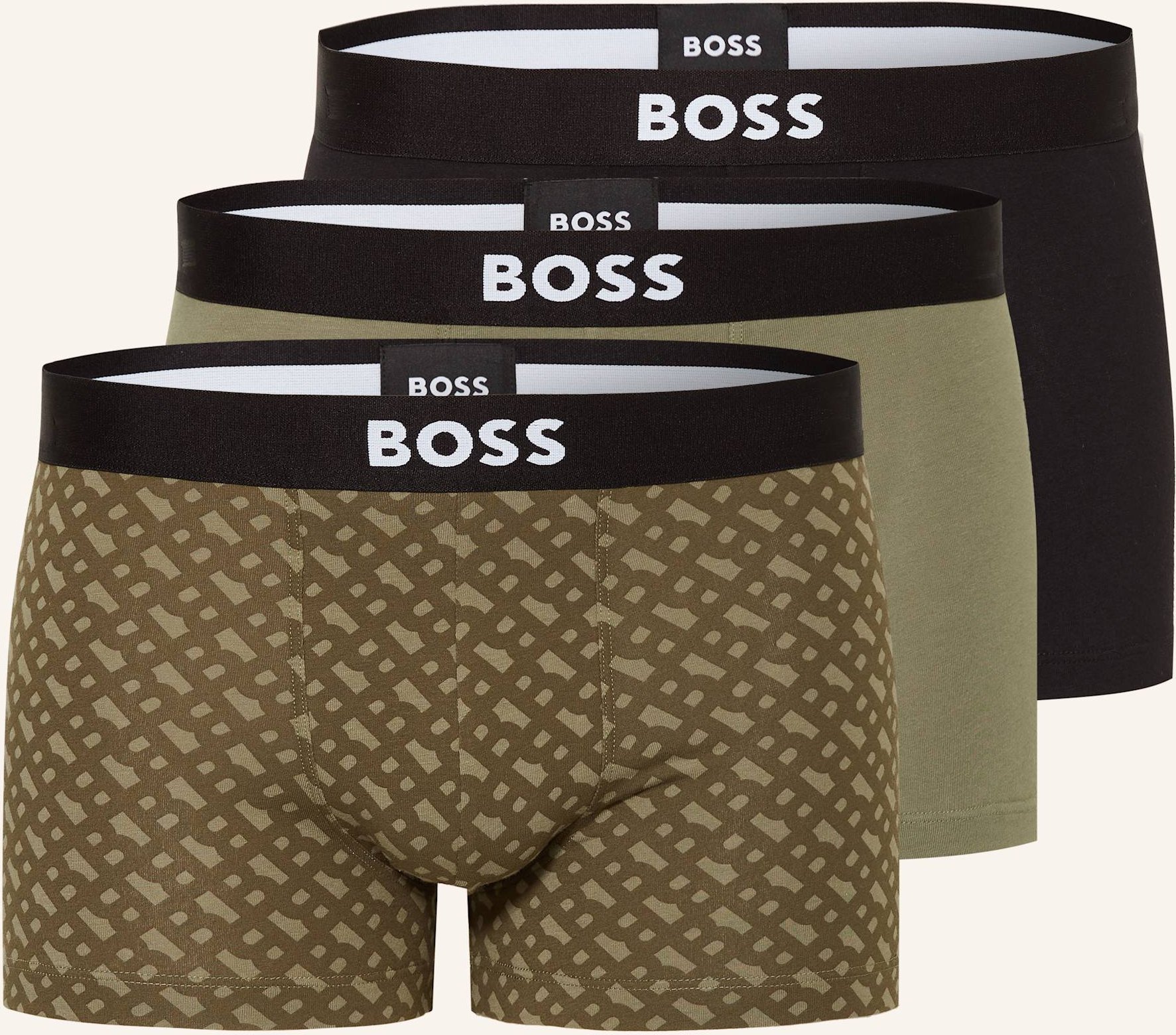 Boss 3er-Pack Boxershorts One gruen