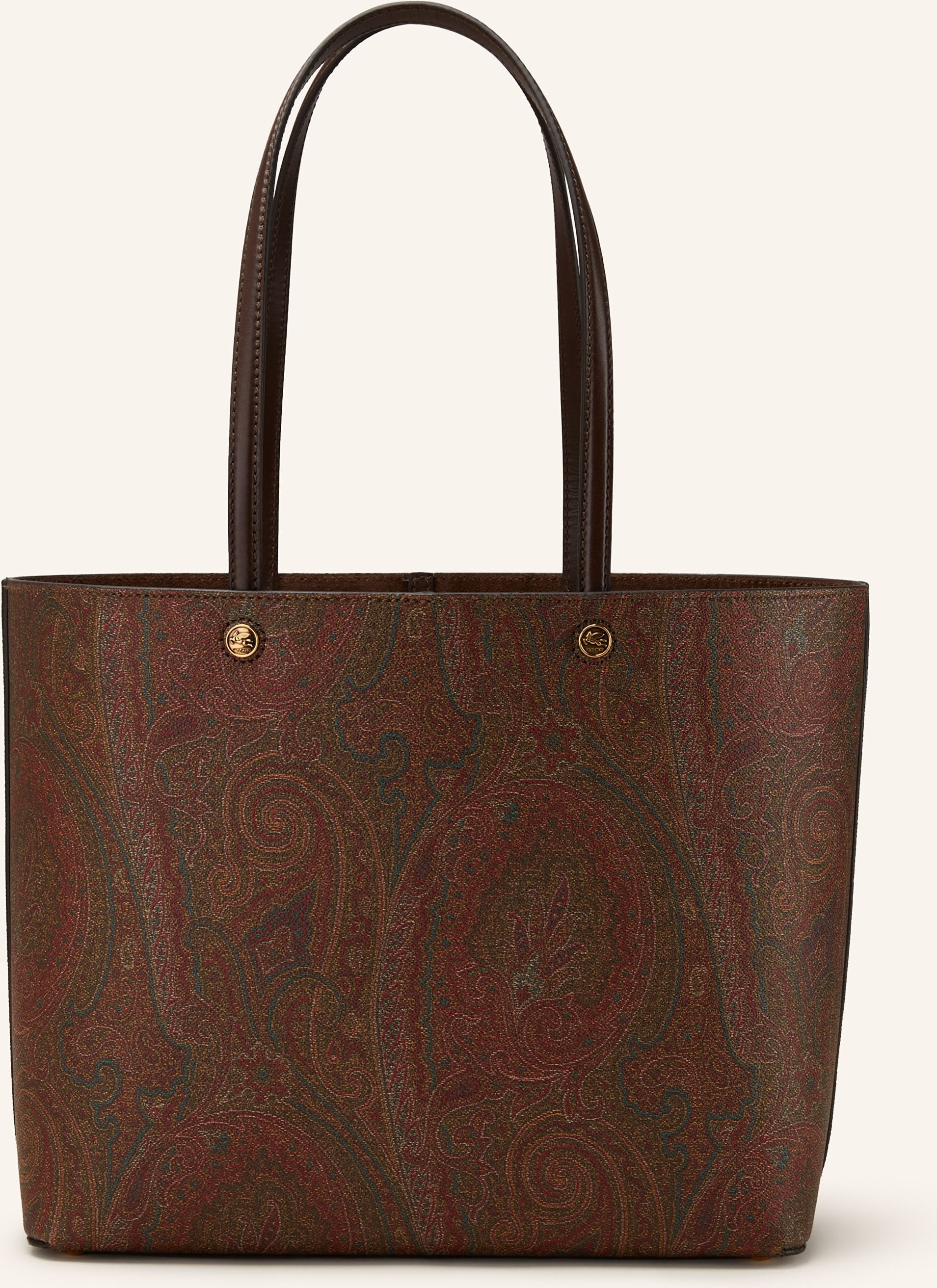Etro Shopper Medium Mit Pouch braun