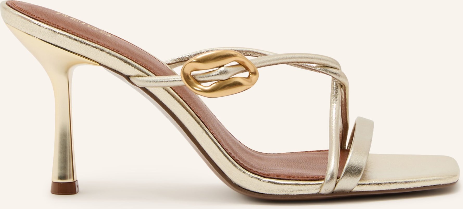 Reiss Mules Alex gold